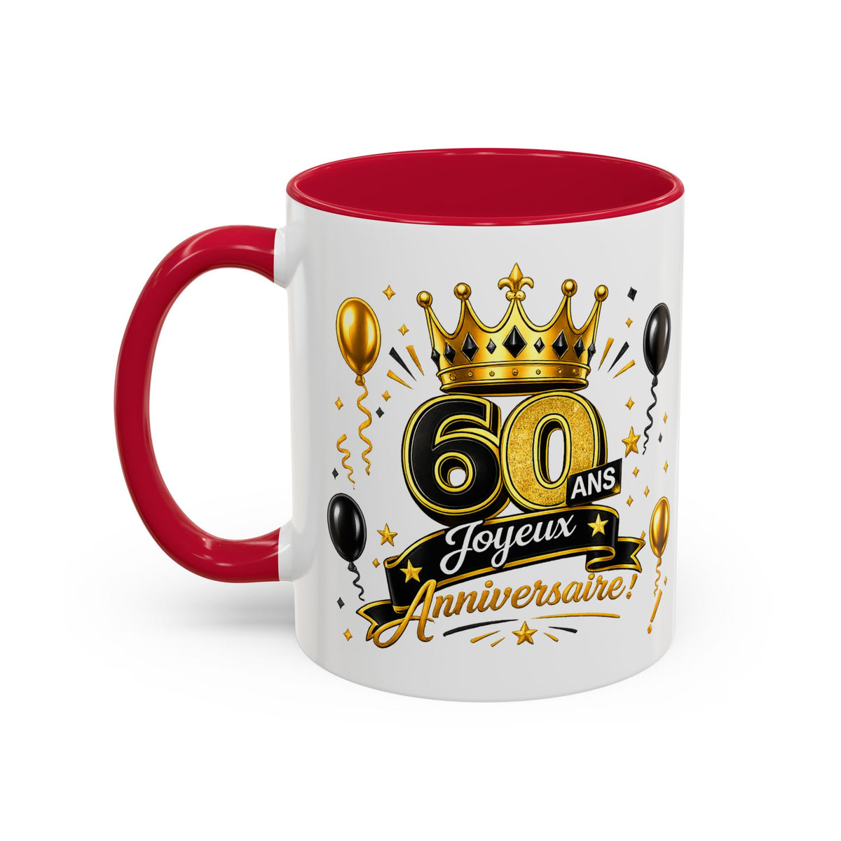 Mug Joyeux 60 Ans – Tasse Anniversaire 60 Ans – Cadeau Original pour Femme Homme – Idée Cadeau 60e Anniversaire