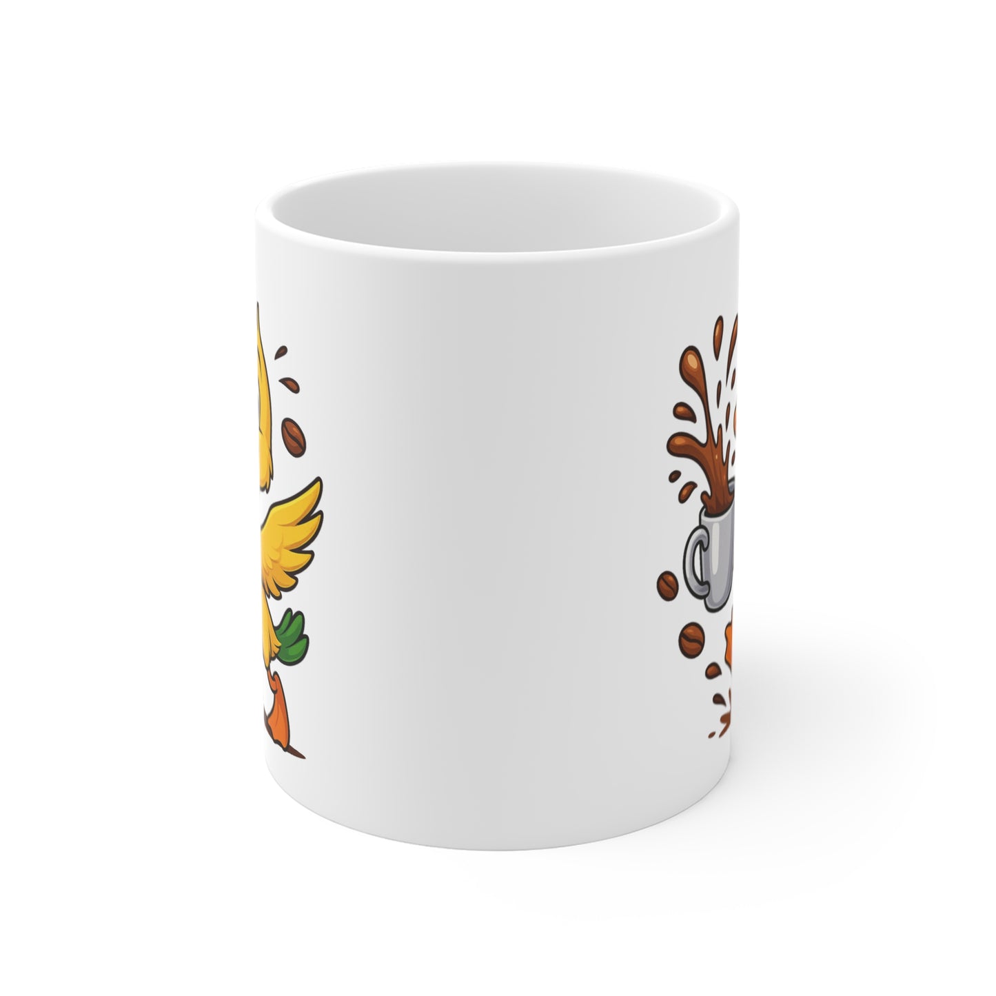 Tasse Canard Amusant – Mug Café Cartoon Céramique 325ml – Cadeau Original Animal Mignon