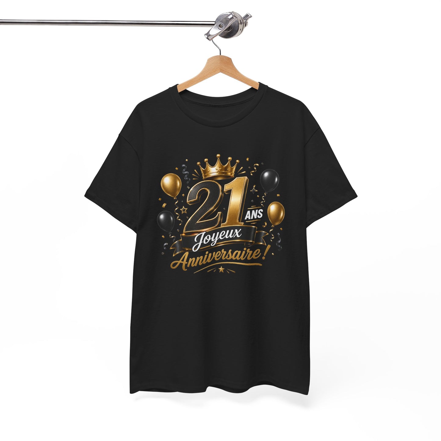Tee Shirt Anniversaire 21 Ans Homme et Femme Joyeux Anniversaire Cadeau 21 Ans Idée Cadeau Adulte