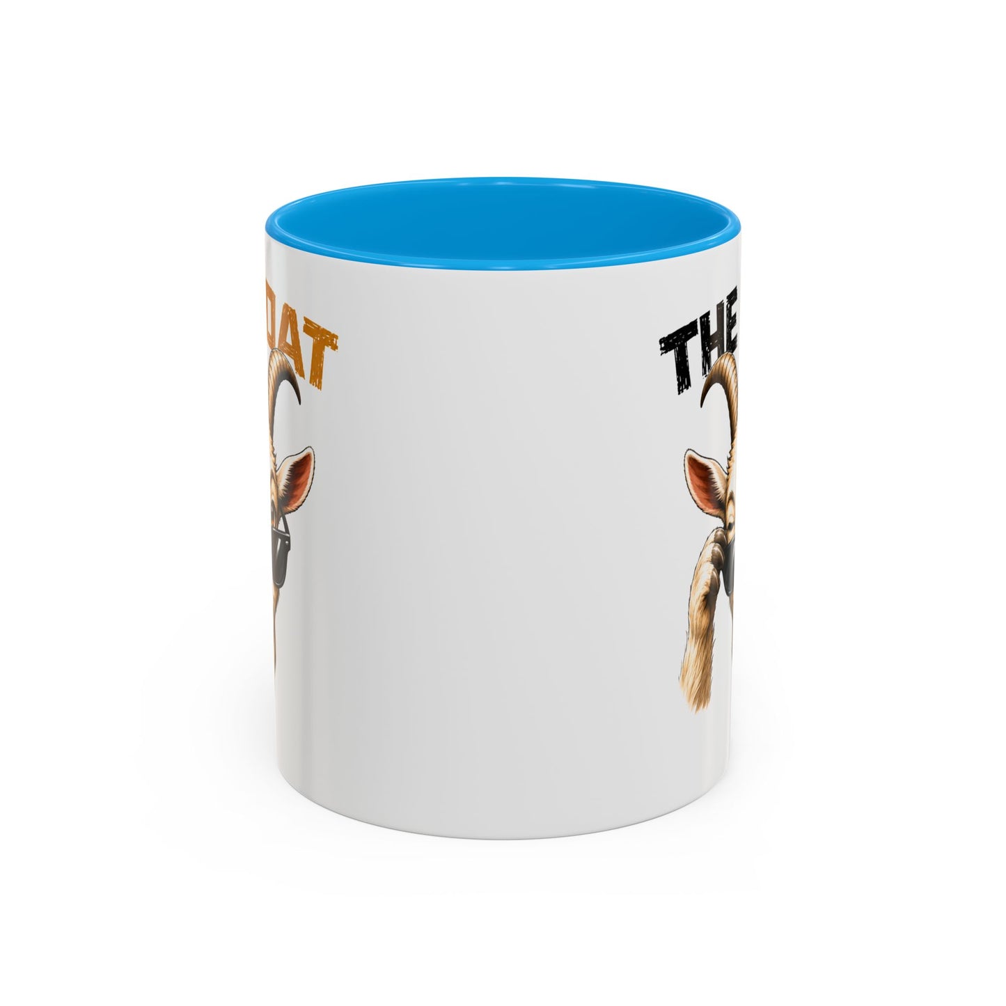 Tasse Humoristique Chèvre “The Goat” – Mug Animal Drôle et Stylé avec Lunettes – Cadeau Fun 325ml