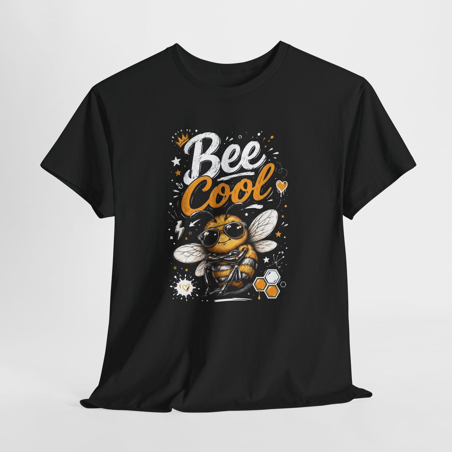 Tee Shirt Bee Cool Abeille Humour – T-Shirt Animal Mignon avec Lunettes – Cadeau Homme Femme Amateur d’Abeilles