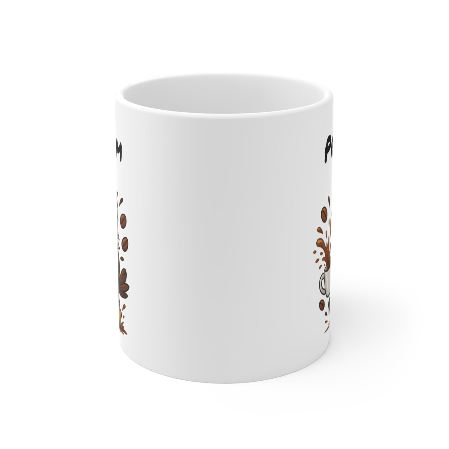 Tasse Personnalisable Aigle Café – Mug Prénom Animal Cartoon Céramique 325ml – Cadeau Original Mignon