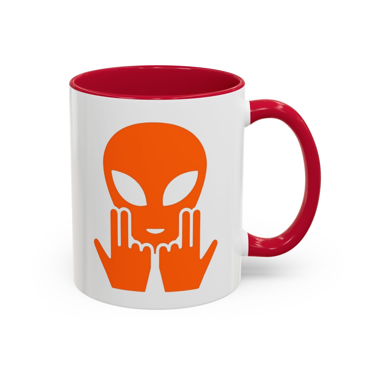 Mug Alien Signe JUL Orange OVNI Style Rap Français Cadeau Original et Fun  Noir Bleu Rouge