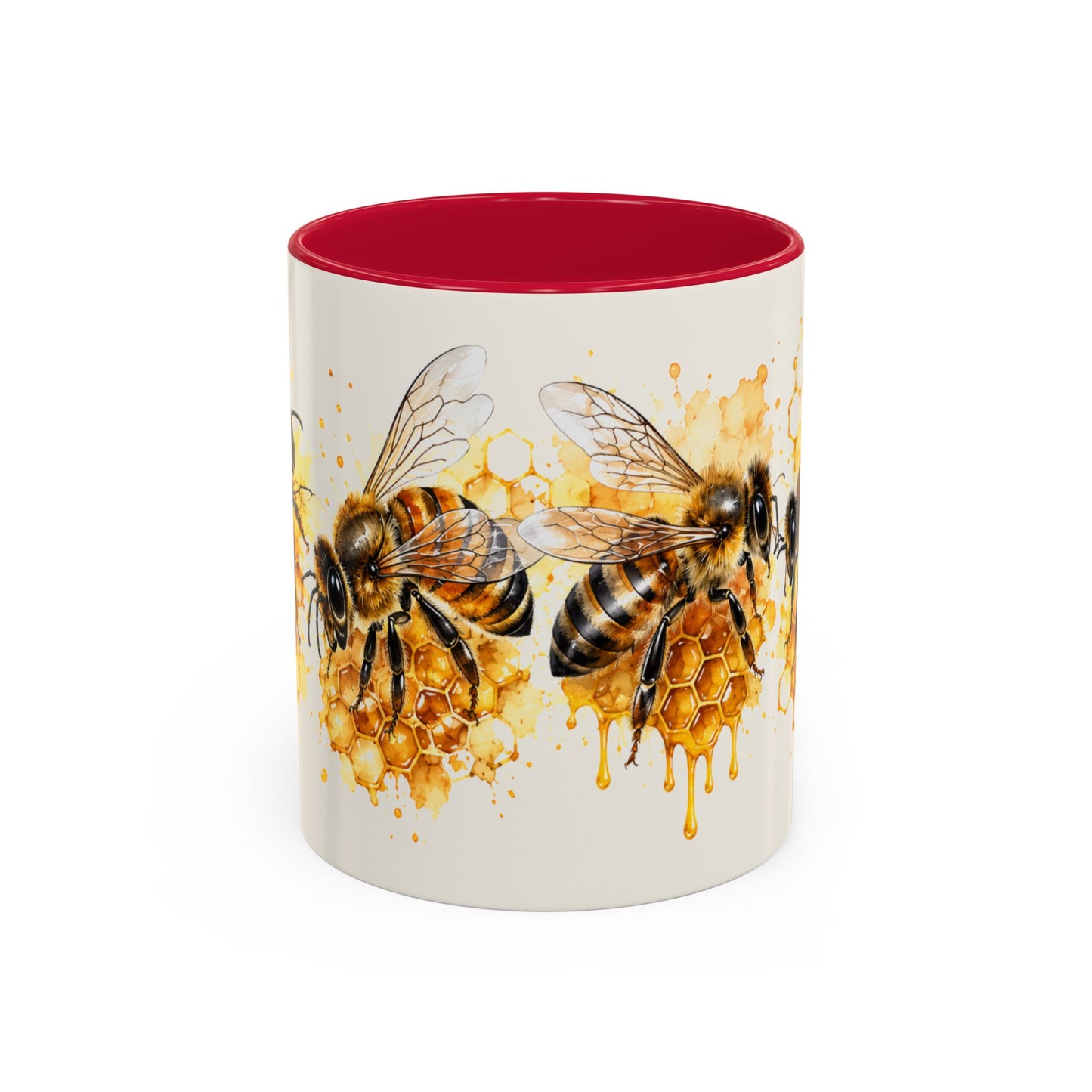 Tasse Abeilles Miel – Mug Apiculture avec Ruche et Rayon de Miel – Cadeau Nature 325ml