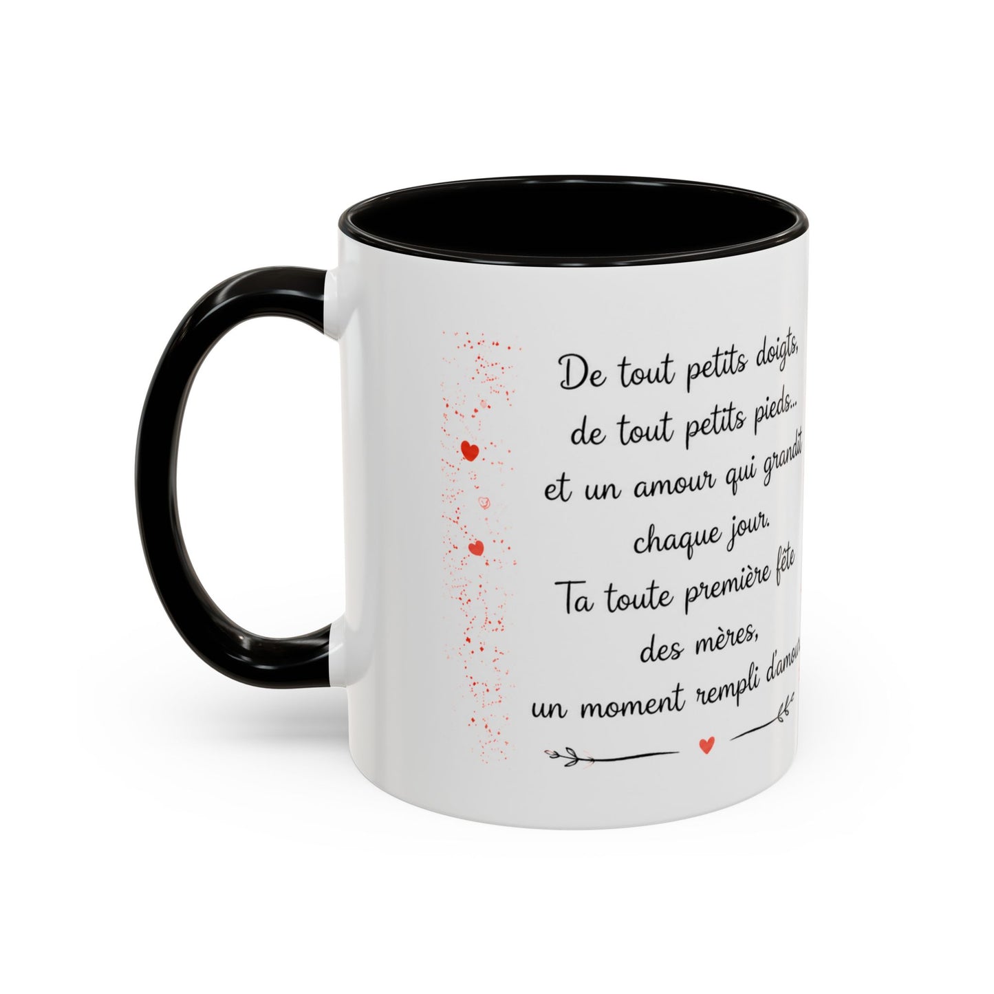 Tasse Première Fête des Mères – De Tout Petits Doigts De Tout Petits Pieds – Cadeau Future Maman Grossesse 325ml