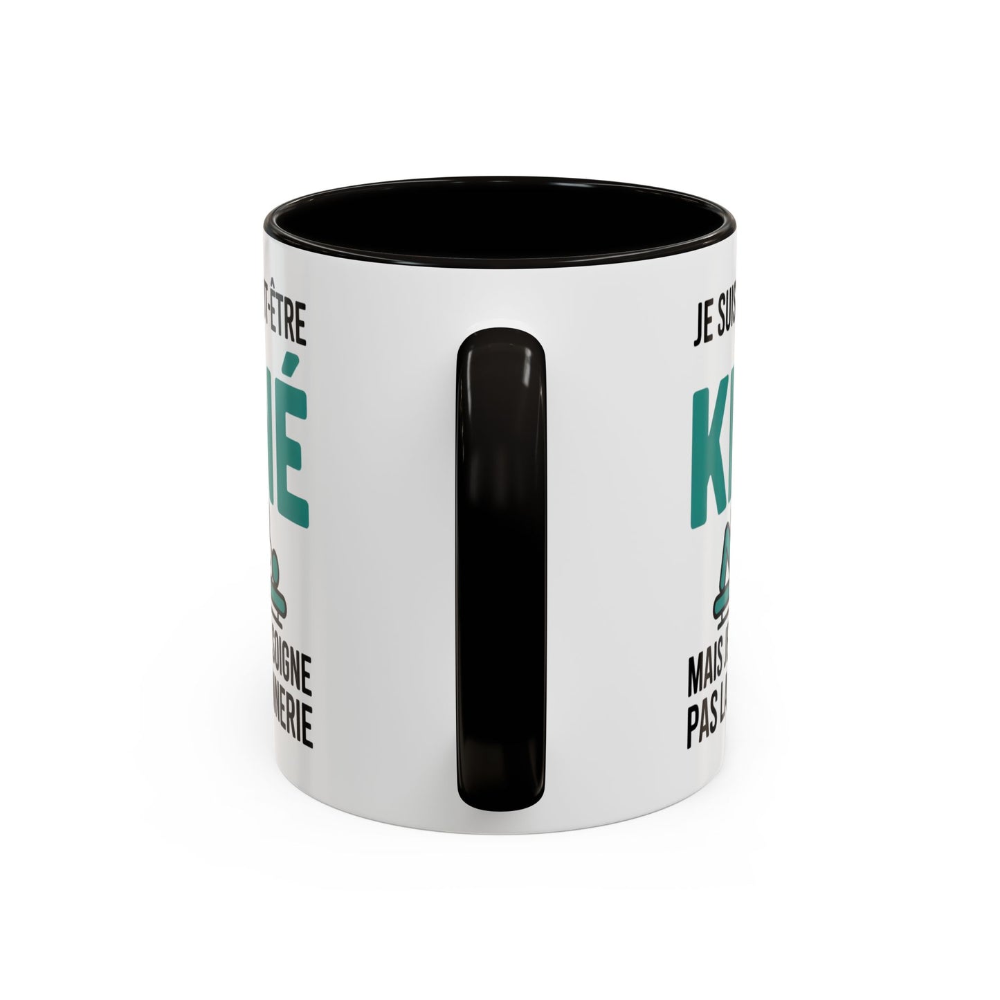 Mug Kiné Humoristique – Tasse Métier Kinésithérapeute Citation Drôle – Cadeau Kiné Original – Céramique 325ml Noir Bleu Rouge