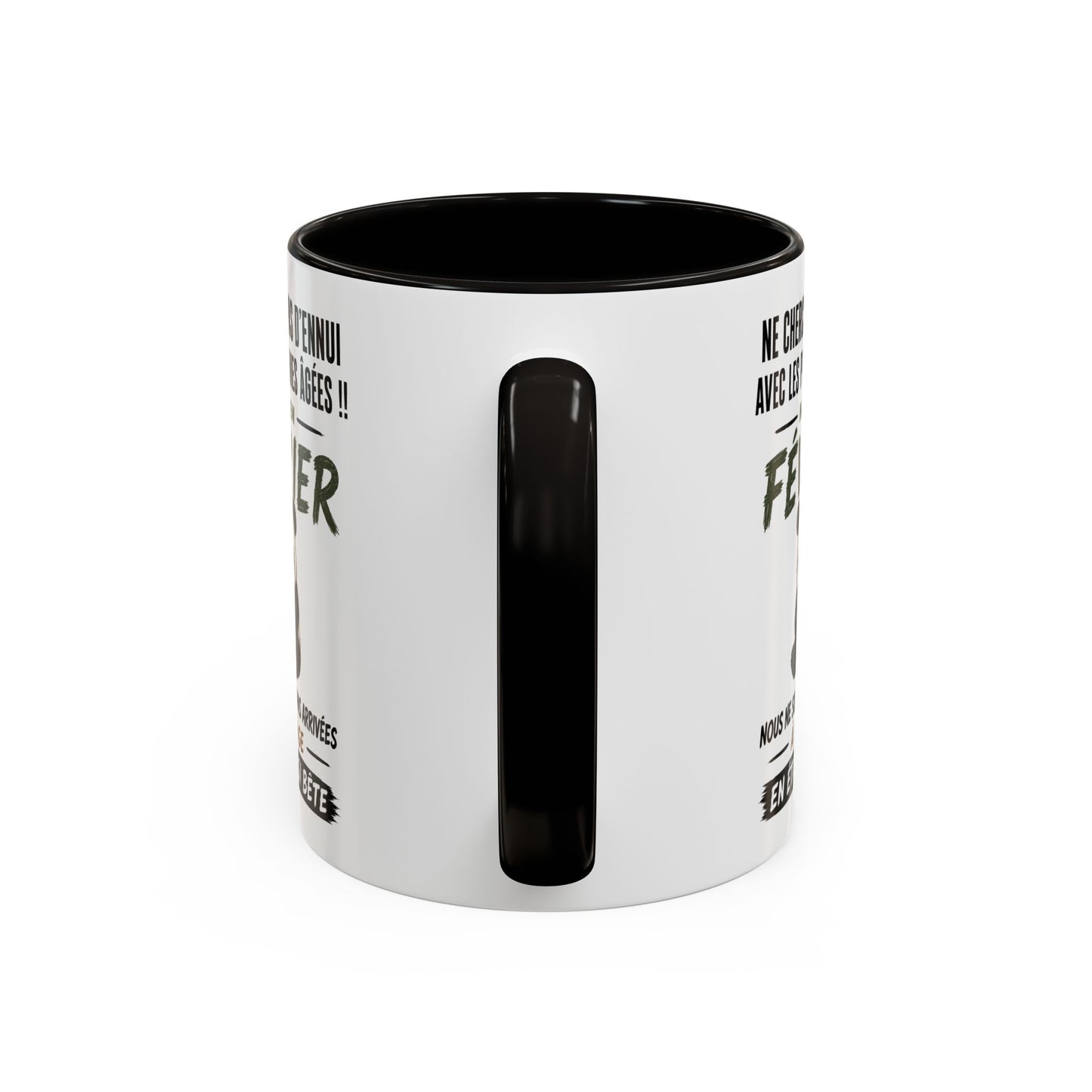 Tasse Humour Personnes Nées en Février – Mug Panda Drôle Senior Retraité – Cadeau Anniversaire Homme Femme 325ml