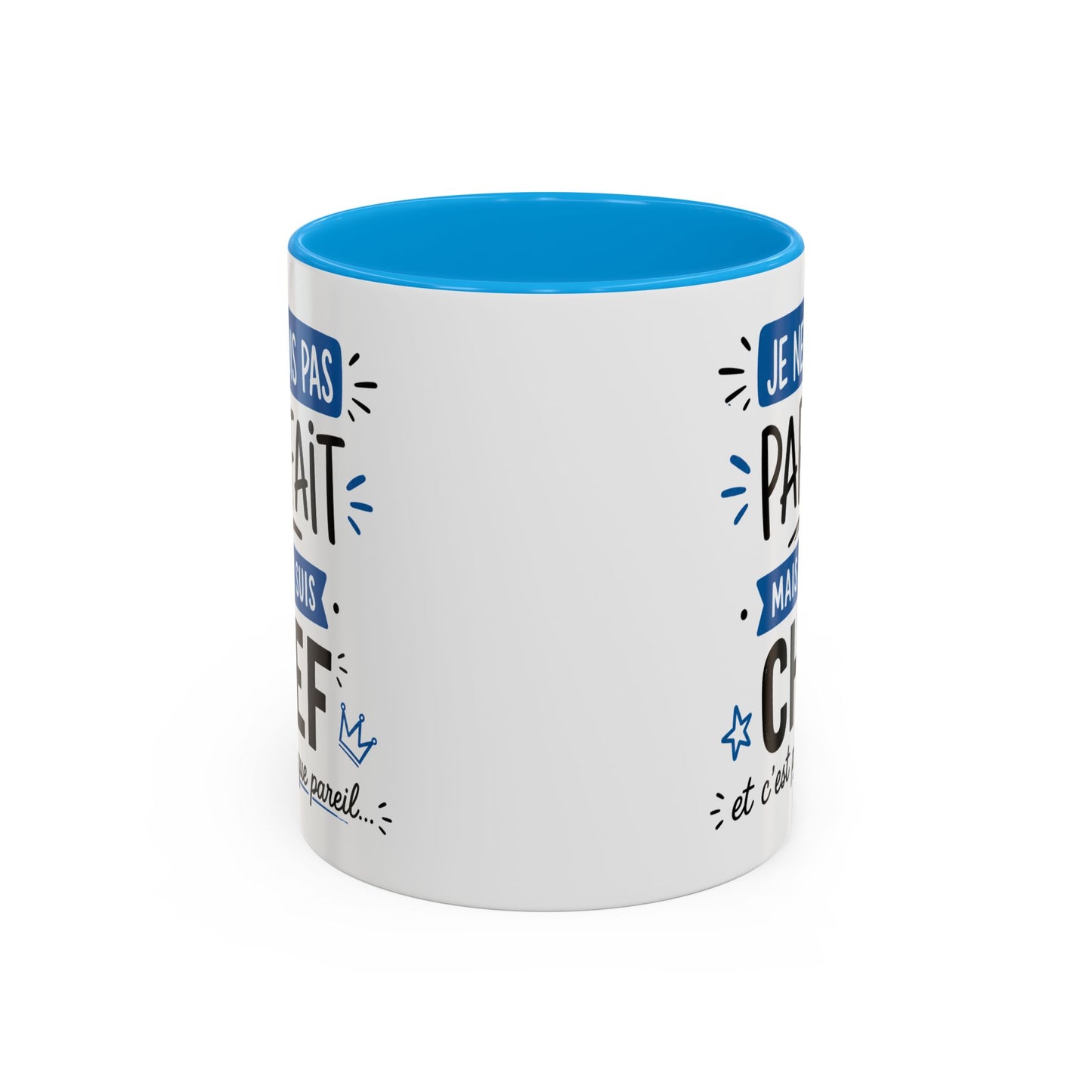 Tasse Je Ne Suis Pas Parfait Mais Je Suis Chef – Mug Humour Travail Management – Cadeau Chef Responsable 325ml