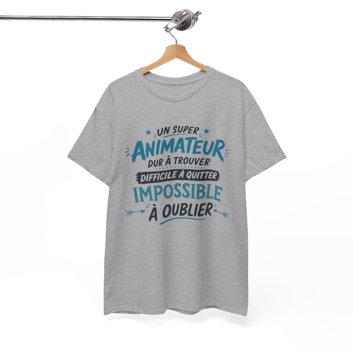 T-Shirt Animateur Humour Homme – Un Super Animateur Dur à Trouver Difficile à Quitter Impossible à Oublier – Cadeau Animateur
