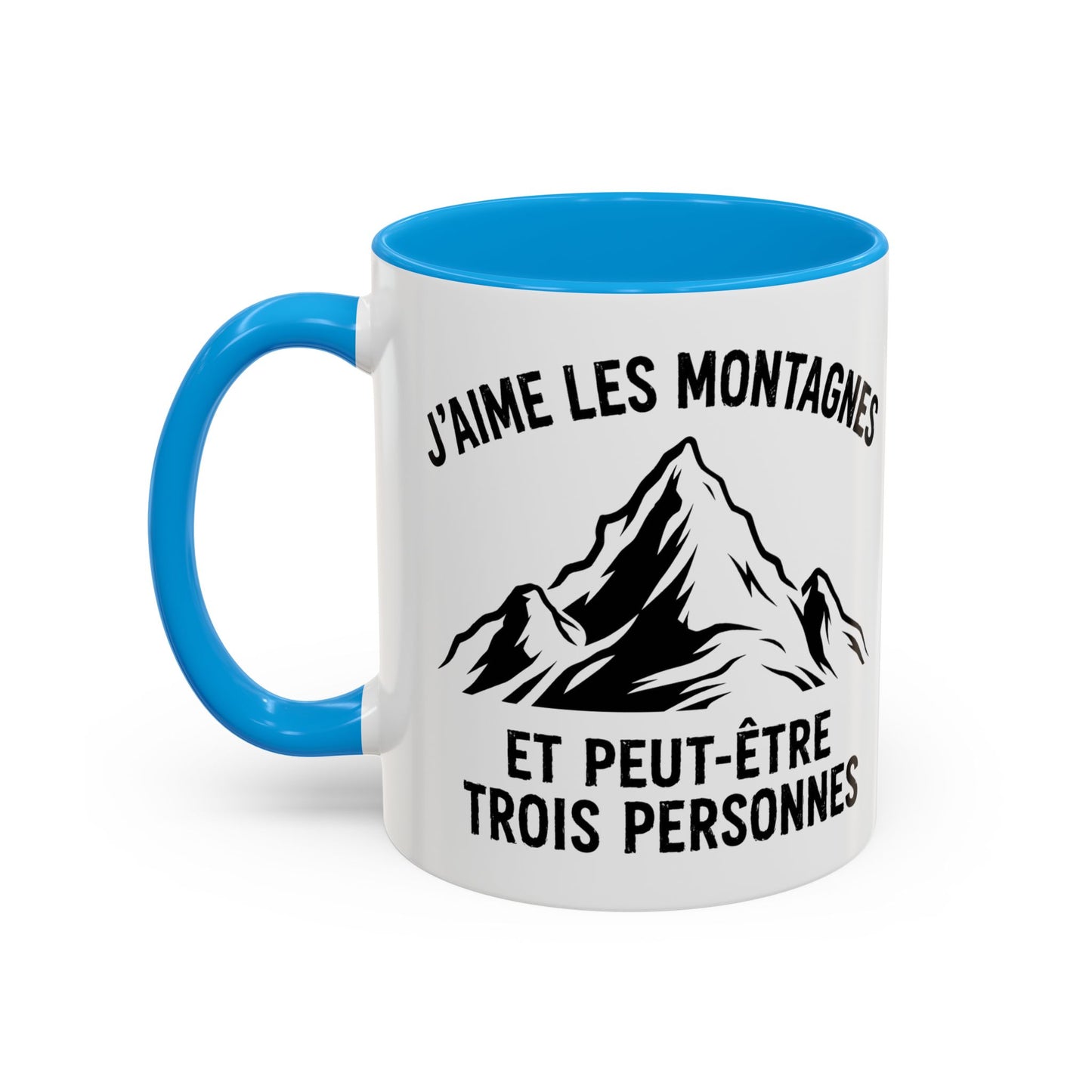Tasse Montagne Homme et Femme – Mug Humour Randonnée Nature Alpinisme – Cadeau Original Randonneur Campeur Amoureux des Sommets – 325 ml