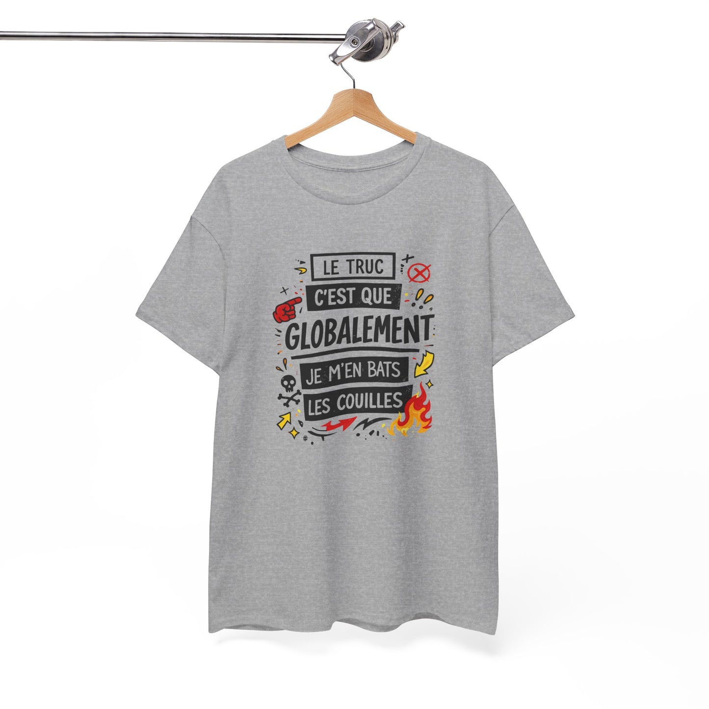 T-Shirt Humoristique Homme Femme – Tee Shirt Drôle Sarcastique – Cadeau Humour Adulte Noir Blanc Gris