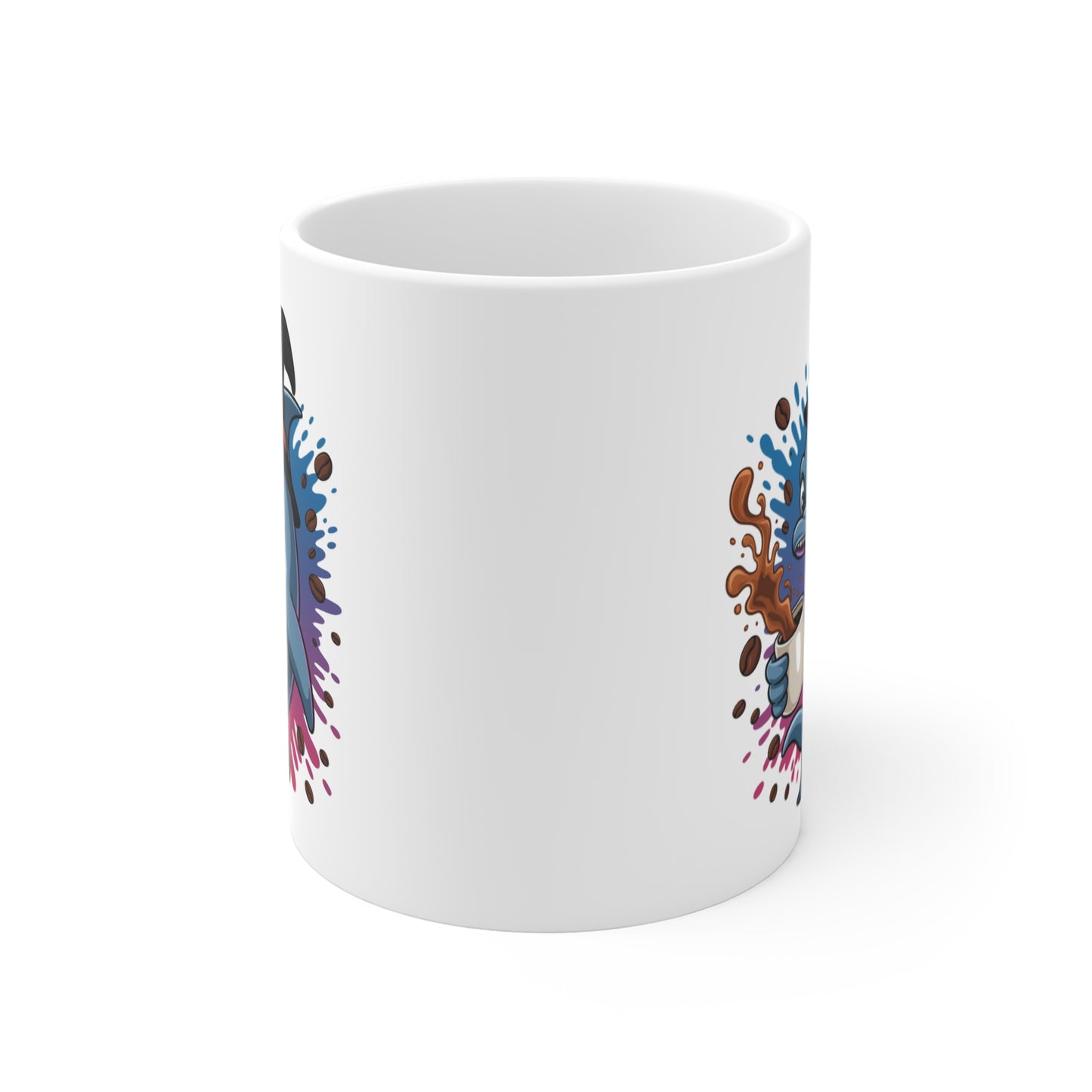 Mug Halloween Dauphin Sorcier – Tasse Céramique 325ml Café Thé Chocolat Chaud – Cadeau Original et Amusant