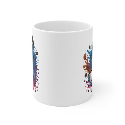 Mug Halloween Dauphin Sorcier – Tasse Céramique 325ml Café Thé Chocolat Chaud – Cadeau Original et Amusant