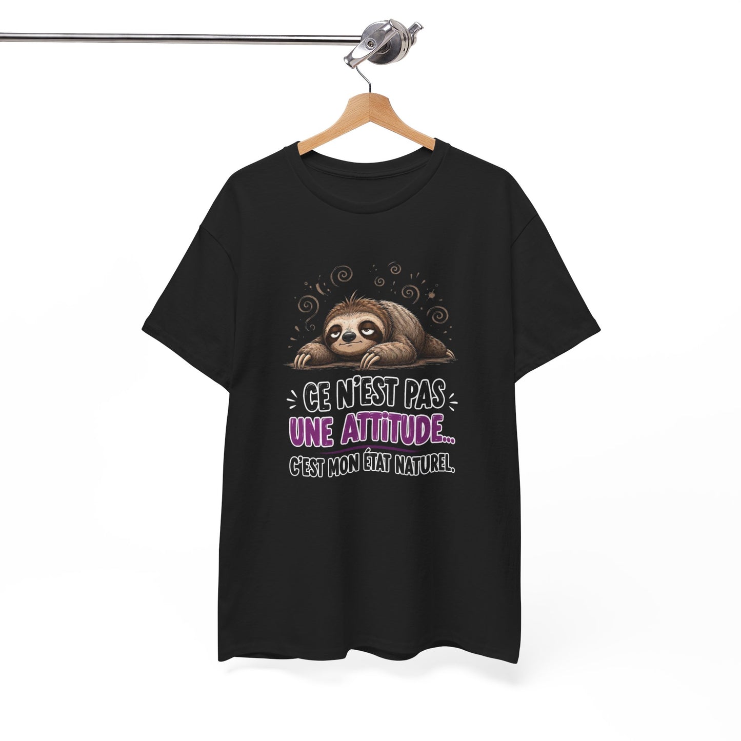 Tee-Shirt Humour Homme et Femme – Paresseux Drôle Fatigué Détente – Idée Cadeau Original Anniversaire