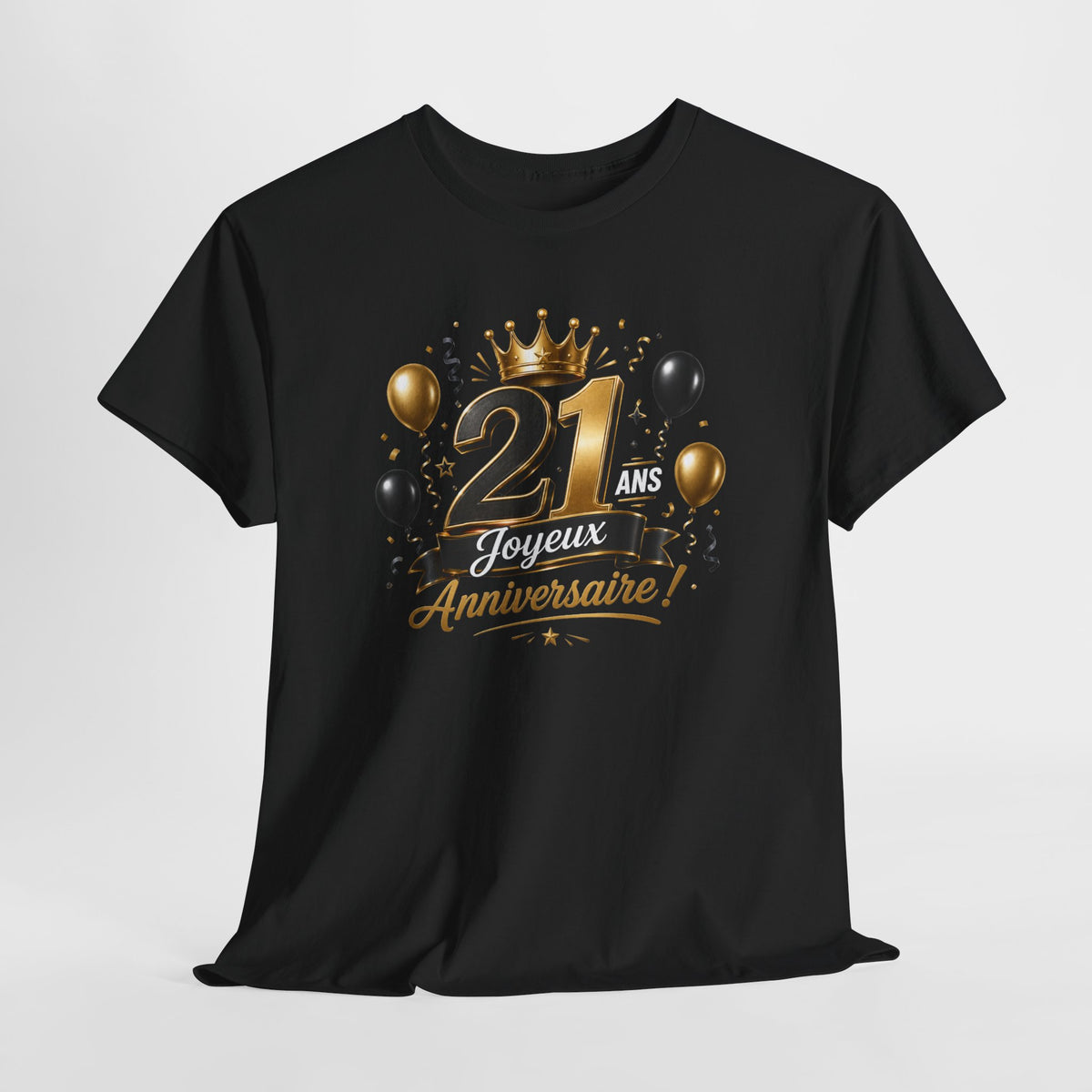 Tee Shirt Anniversaire 21 Ans Homme et Femme Joyeux Anniversaire Cadeau 21 Ans Idée Cadeau Adulte