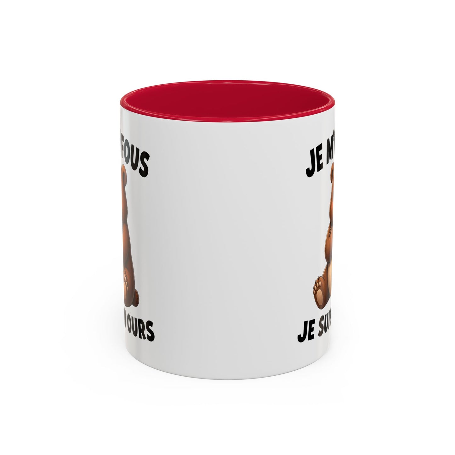 Tasse Je M’en Fous Je Suis un Ours – Mug Ours Humoristique – Cadeau Femme Homme Amoureux des Animaux 325ml