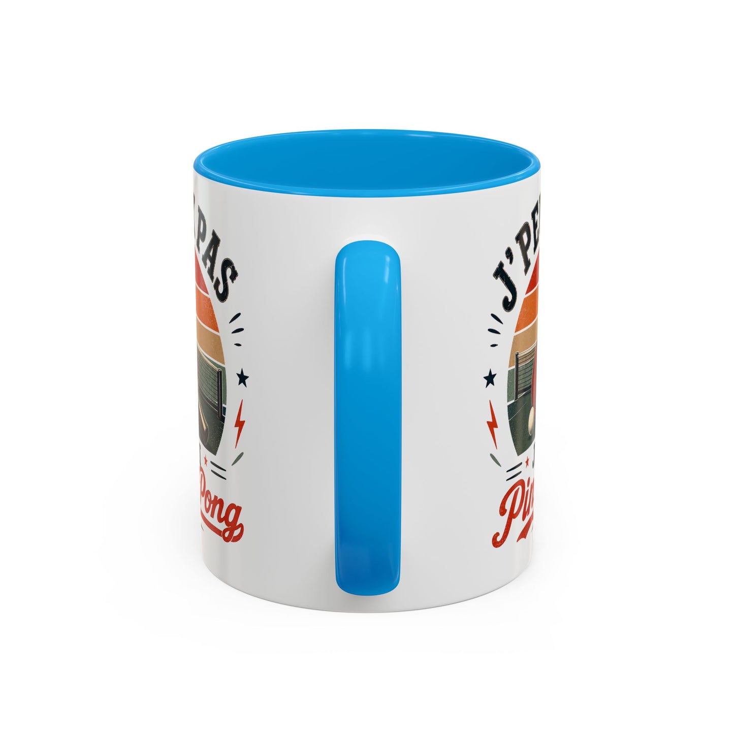 Tasse J’Peux Pas J’Ai Ping Pong – Mug Tennis de Table Vintage Humoristique – Cadeau Joueur Homme Femme 325ml