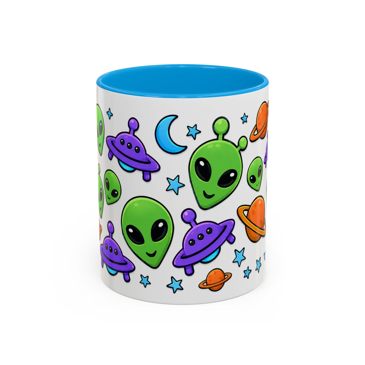 Tasse Aliens Kawaii – Mug Extraterrestres Colorés – Cadeau Espace et Univers Cartoon 325ml