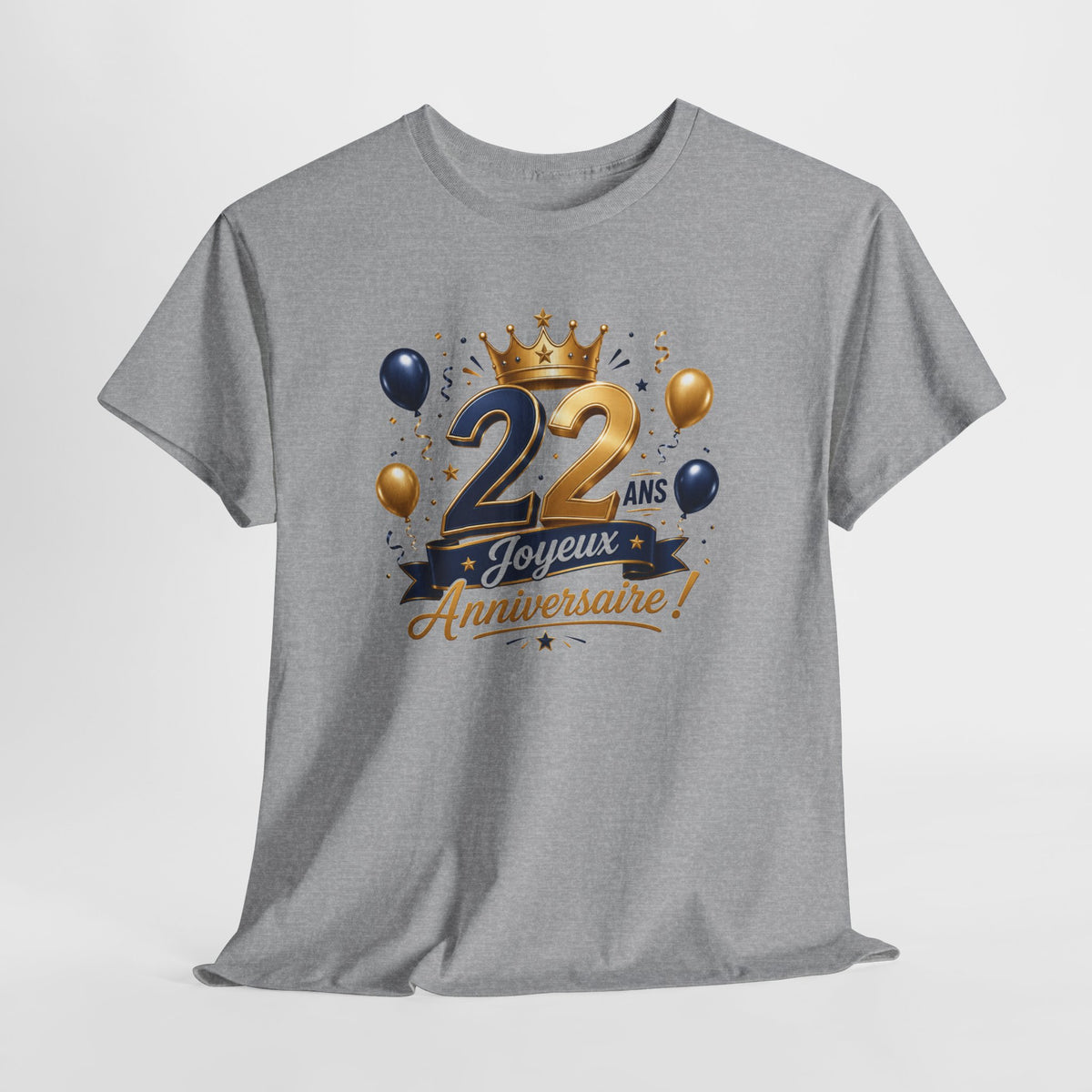 Tee Shirt Anniversaire 22 Ans Homme et Femme Joyeux Anniversaire Cadeau 22 Ans Idée Cadeau Adulte
