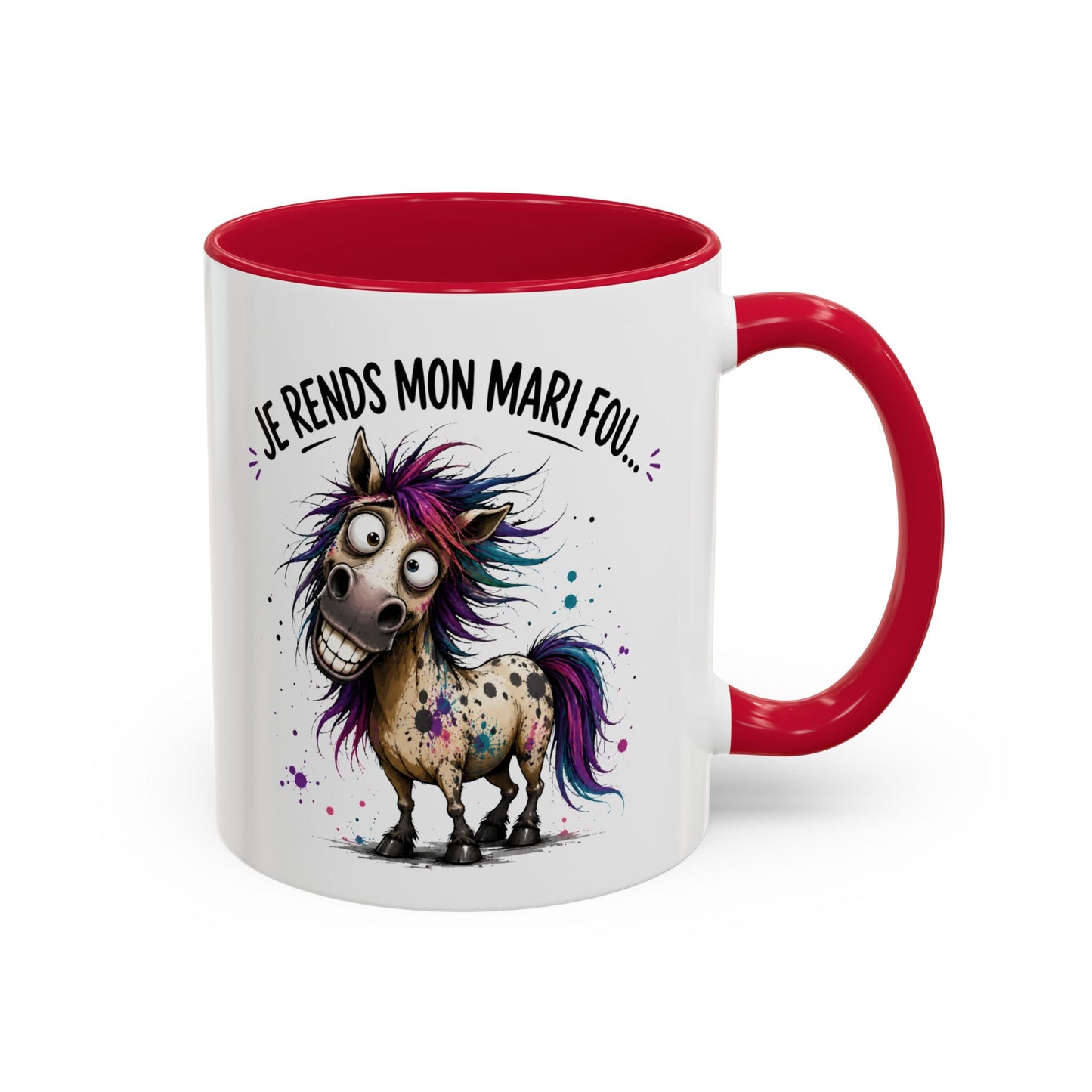 Tasse Je Rends Mon Mari Fou – Mug Humour Femme Mariage Couple – Cadeau Femme Mariée 325ml