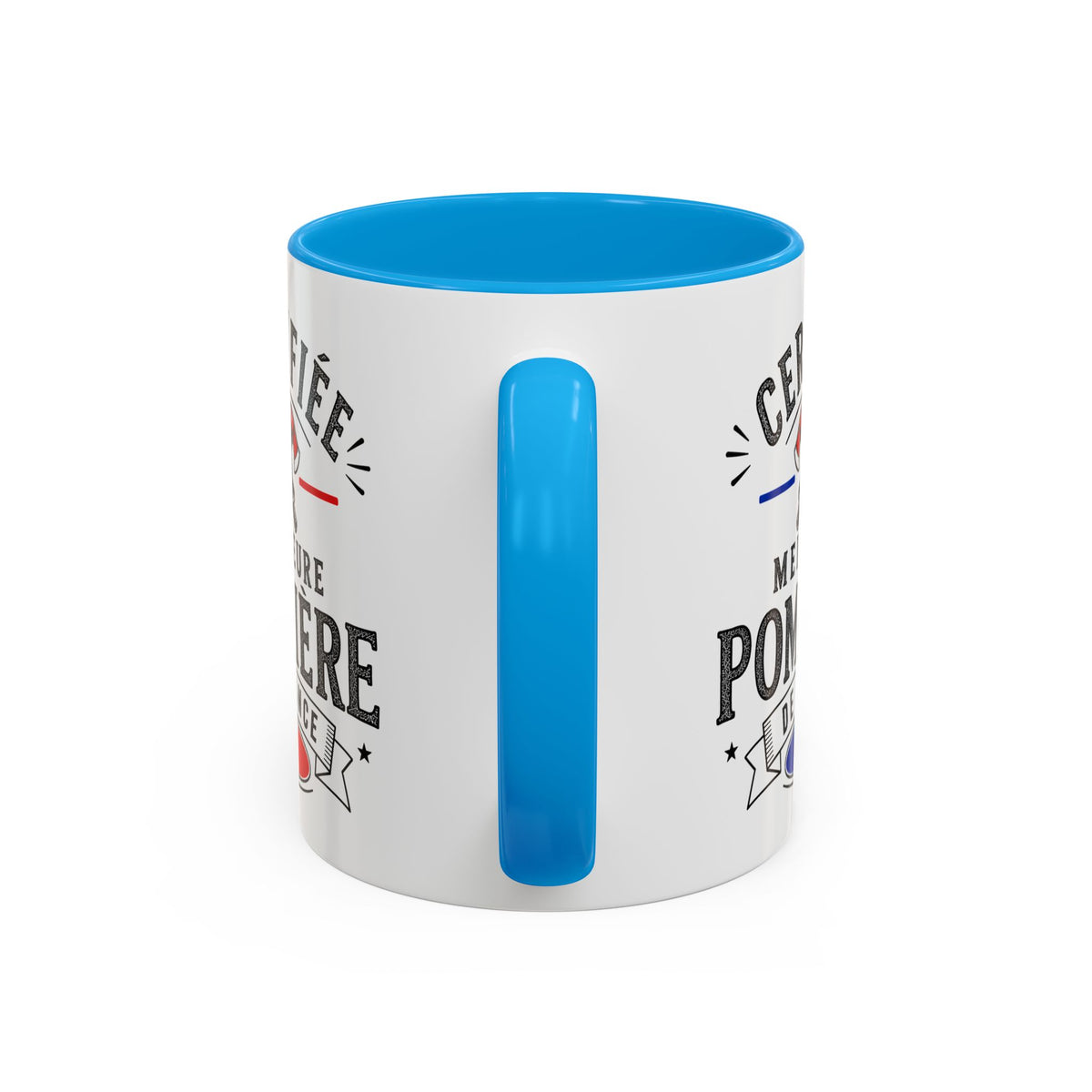 Mug Pompière Femme – Certifiée Meilleure Pompière de France – Tasse Métier – Cadeau Original Femme Pompier