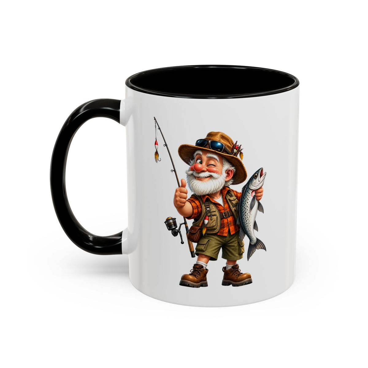 Mug Pêcheur Homme – Tasse Passion Pêche avec Poisson – Cadeau Original Homme – Amateur de Pêche