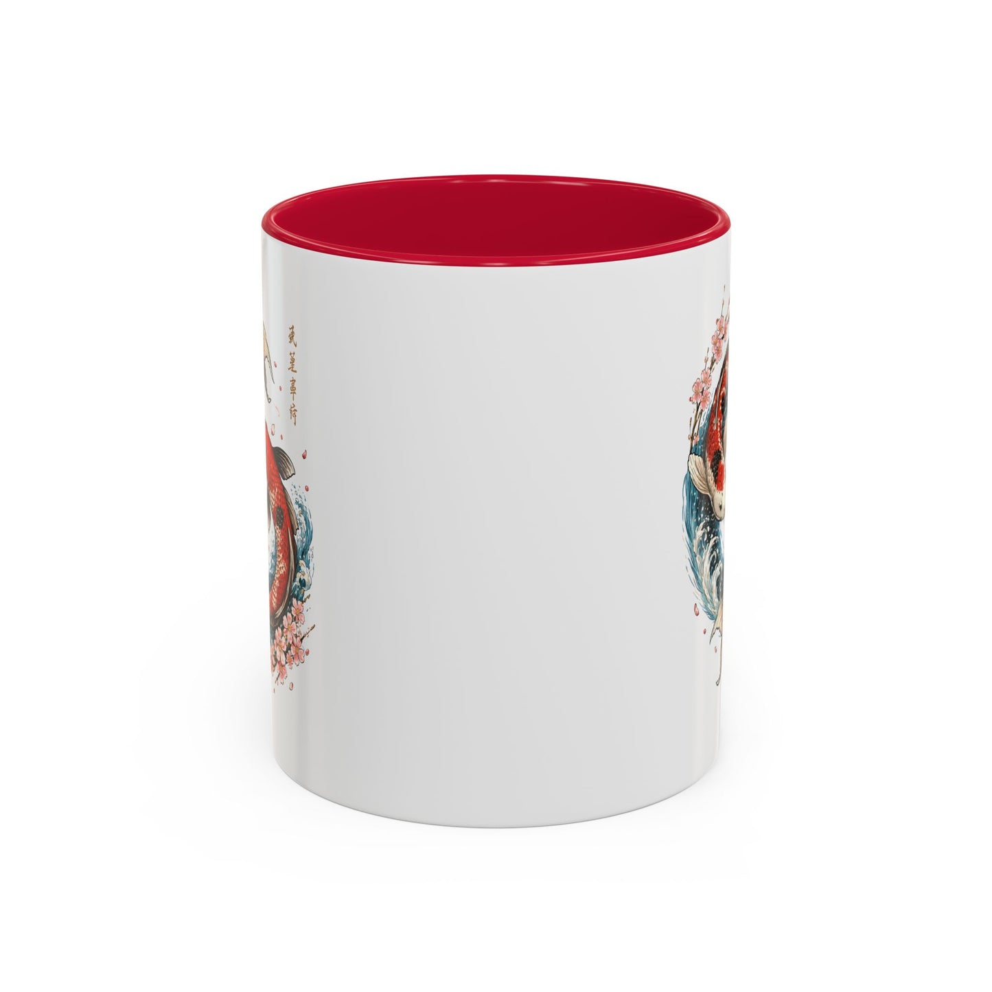 Tasse Carpes Koi Japonaises Yin Yang – Mug Zen Sakura Japon Art – Cadeau Feng Shui Relaxation – Céramique 325ml