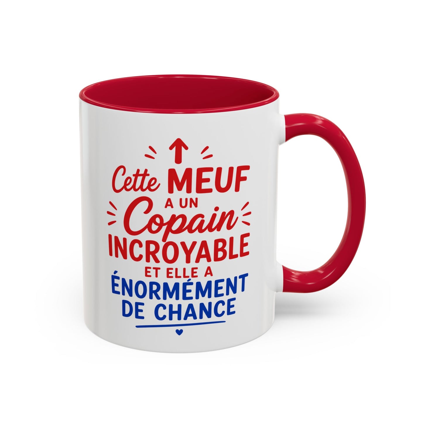 Tasse Cette Meuf A Un Copain Incroyable Et Elle A Énormément De Chance – Mug Humour Couple – Cadeau Petite Amie Amoureux 325ml