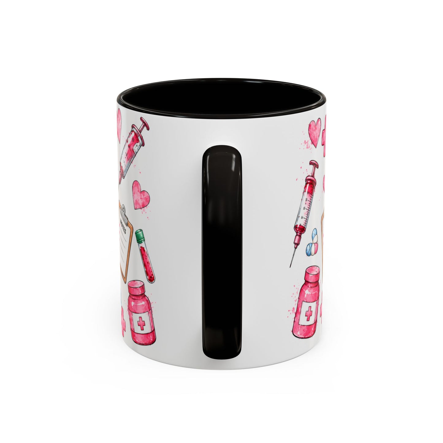 Tasse Vie d’Infirmière – Mug Infirmière Rose et Léopard – Cadeau Personnel Soignant Femme 325ml