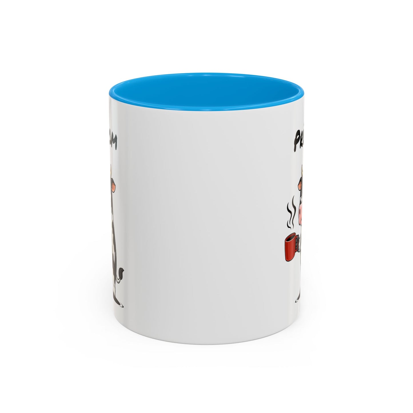 Mug Vache Fatiguée Personnalisable 325ml – Tasse Café Humour Animal Drôle Bureau Réveil Difficile Cadeau