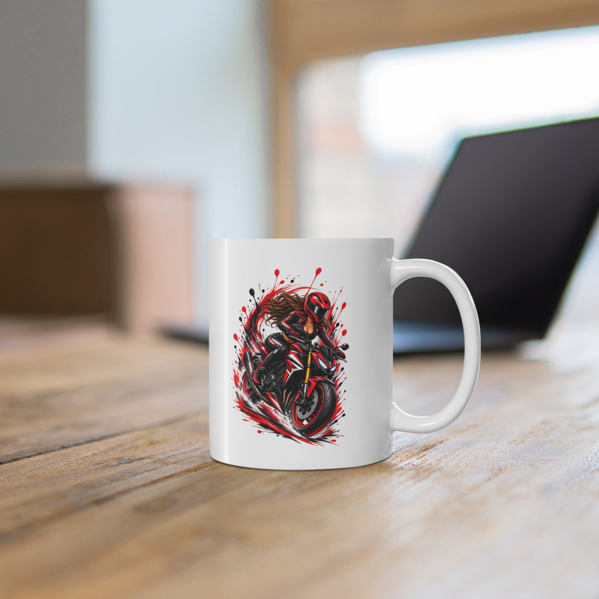 Mug Moto Femme – Tasse Motarde Passion Moto – Cadeau Original Femme – Amatrice de Moto et Sensations Fortes