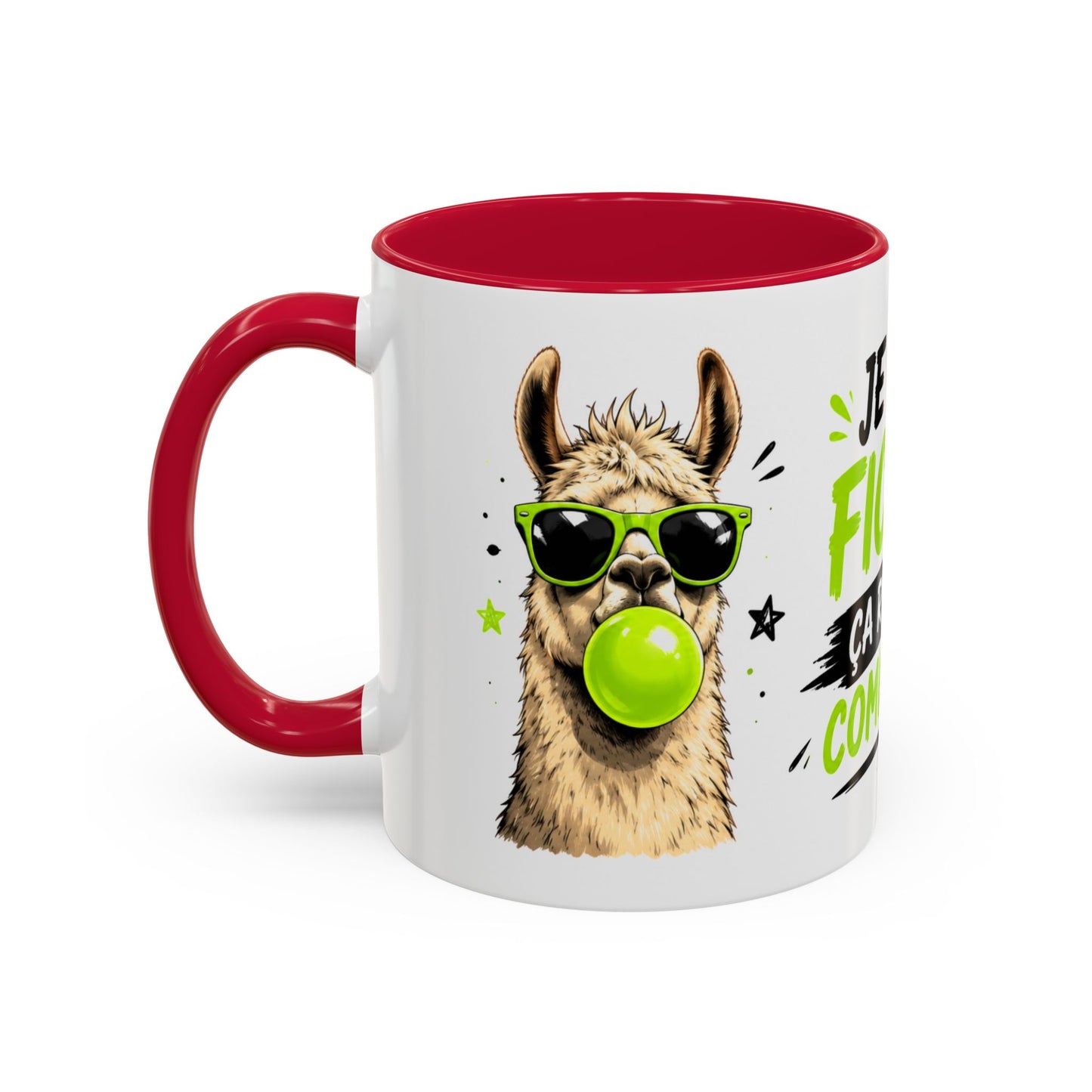 Tasse Je M’En Fiche Ça Restera Comme Ça – Mug Lama Humour Homme Femme – Cadeau Drôle 325ml