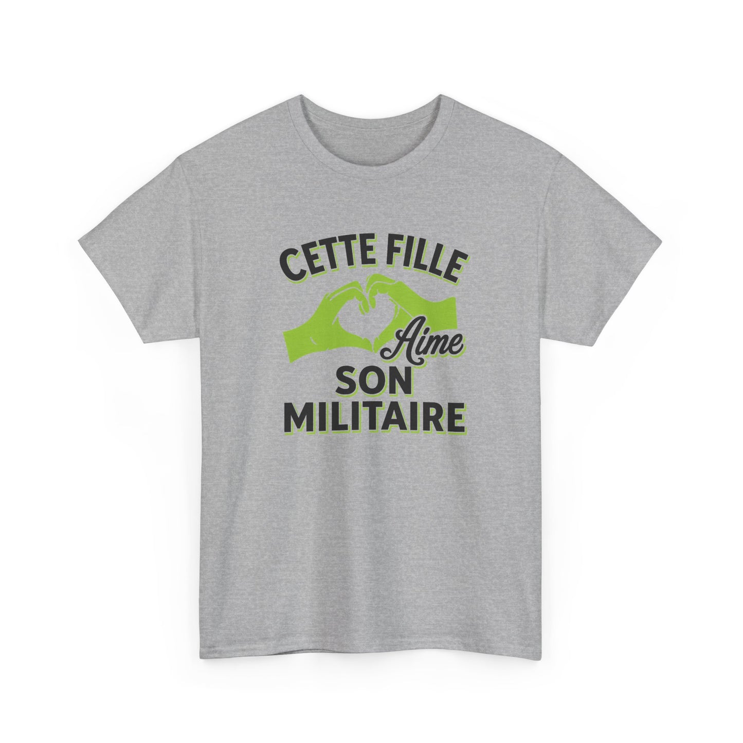 Tee Shirt Femme Militaire Couple Amour Humour Idée Cadeau Soldat Armée Conjoint