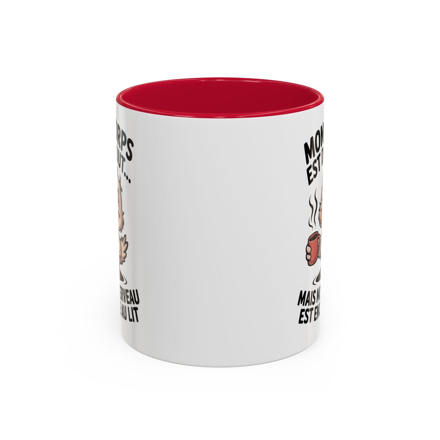 Tasse Canard Humour Café 325ml – Mug Céramique Fatigue Réveil Matin Cadeau Original Drôle