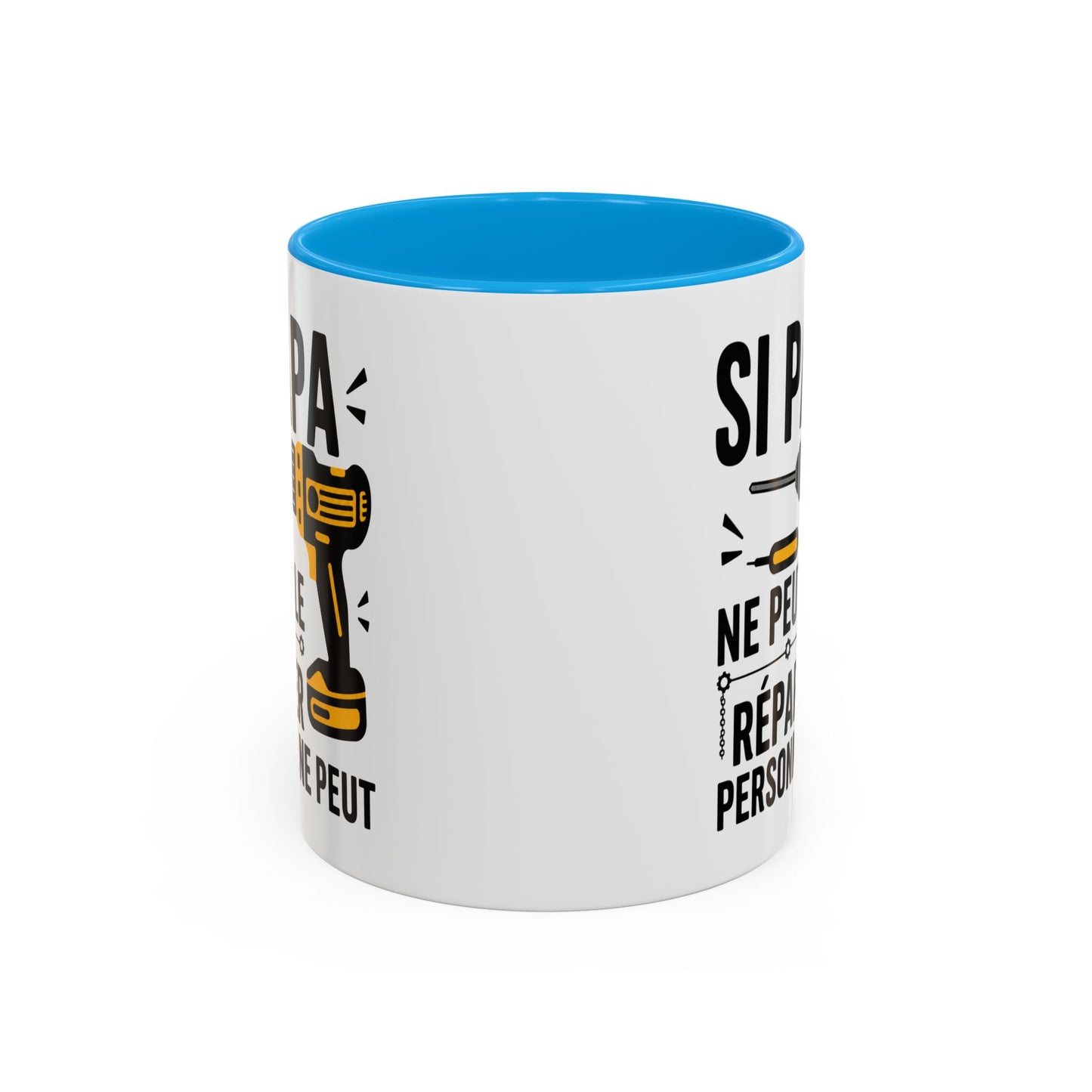 Tasse Si Papa Ne Peut Le Réparer Personne Ne Peut – Mug Humour Bricolage – Cadeau Papa Bricoleur 325ml
