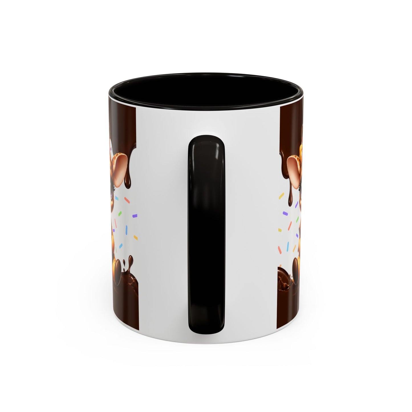 Tasse Le Chocolat Ne Résout Pas Les Problèmes Mais Une Pomme Non Plus – Mug Humour Chocolat Girafe – Cadeau Original Femme 325ml