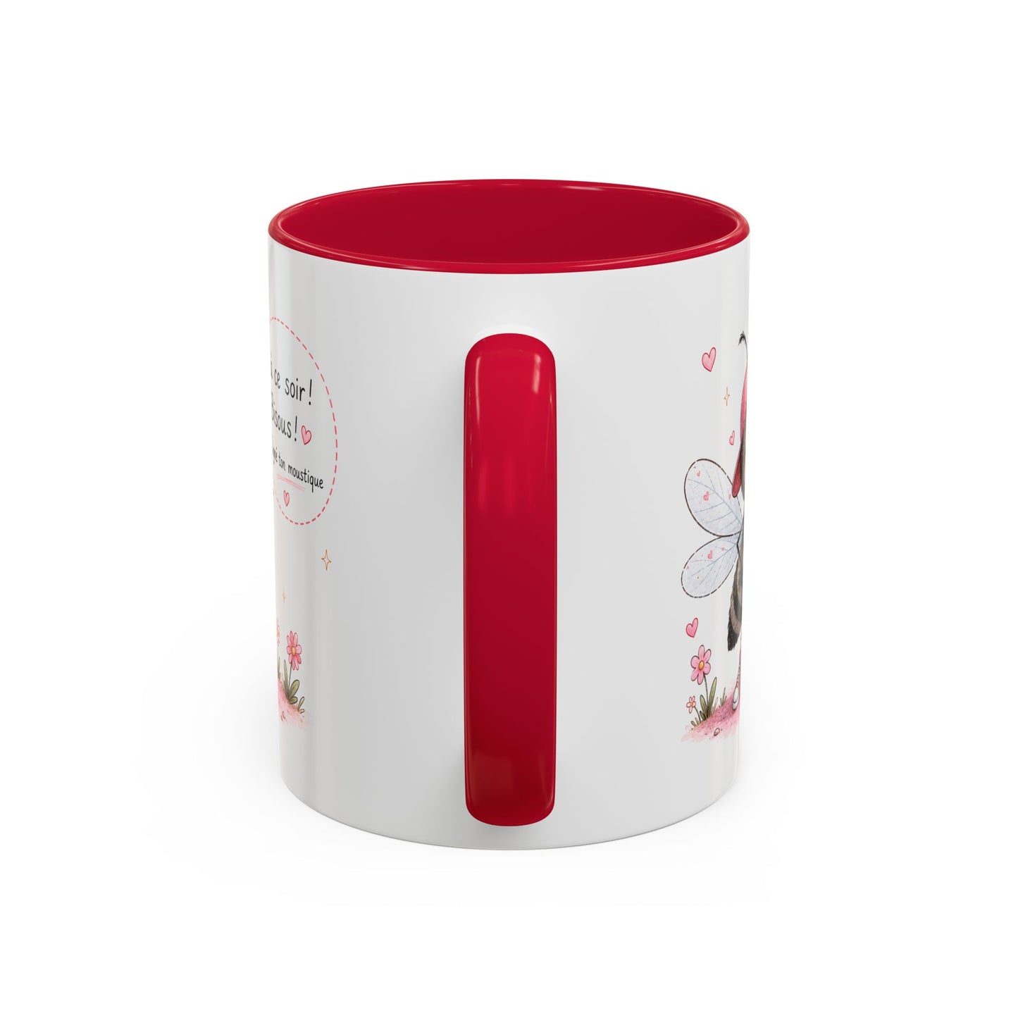 Tasse À Ce Soir ! Bisous ! Signé Ton Moustique – Mug Moustique Humour Kawaii – Cadeau Drôle Homme Femme 325ml