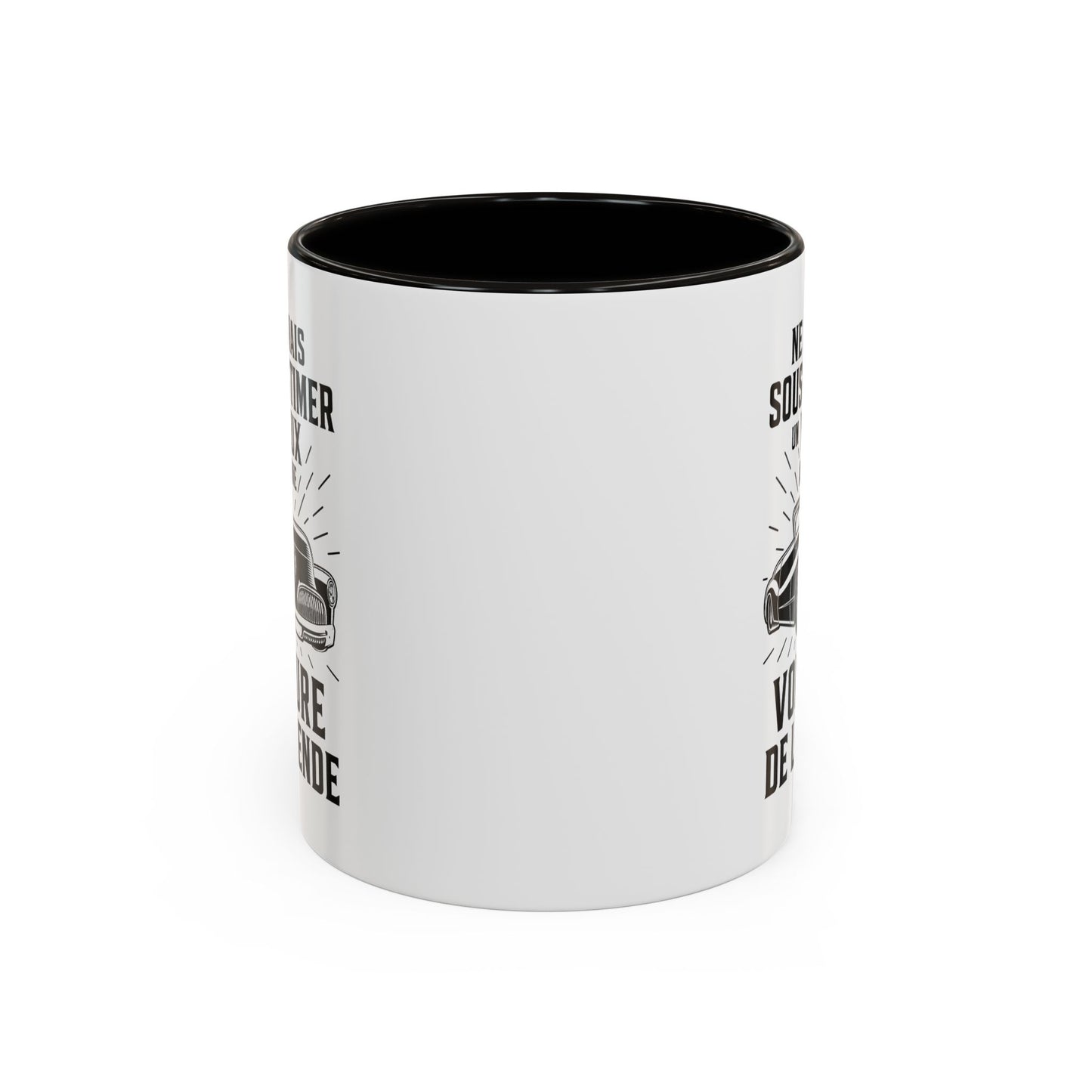 Mug Voiture Homme et Femme – Tasse Passion Automobile Sportive et Voiture de Collection – Idée Cadeau Conducteur Amateur Auto Mécanique – 325 ml Noir Bleu Rouge