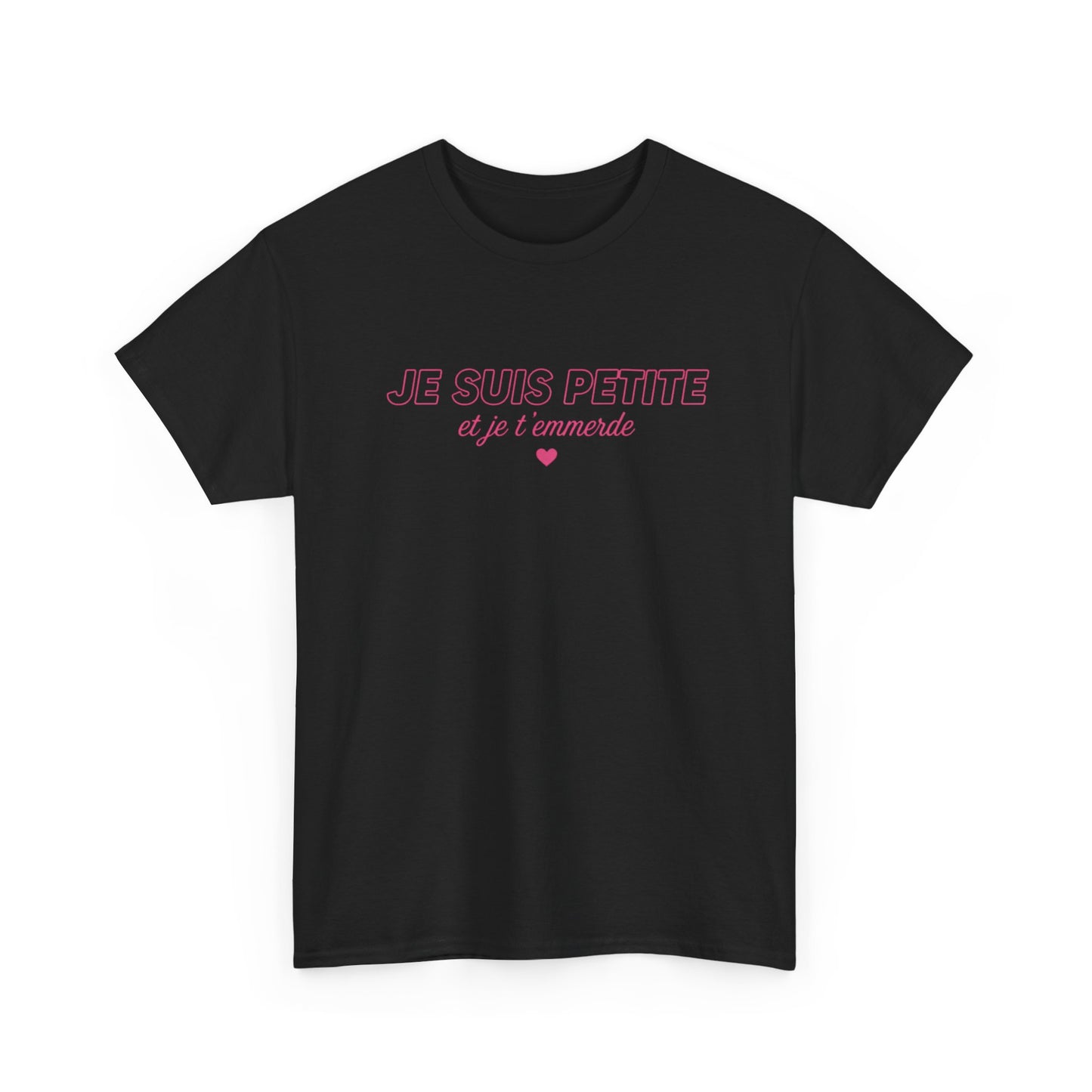 T-Shirt Femme Humour Petite Mais Caractère – Tee Shirt Drôle Girl Power – Cadeau Femme Original