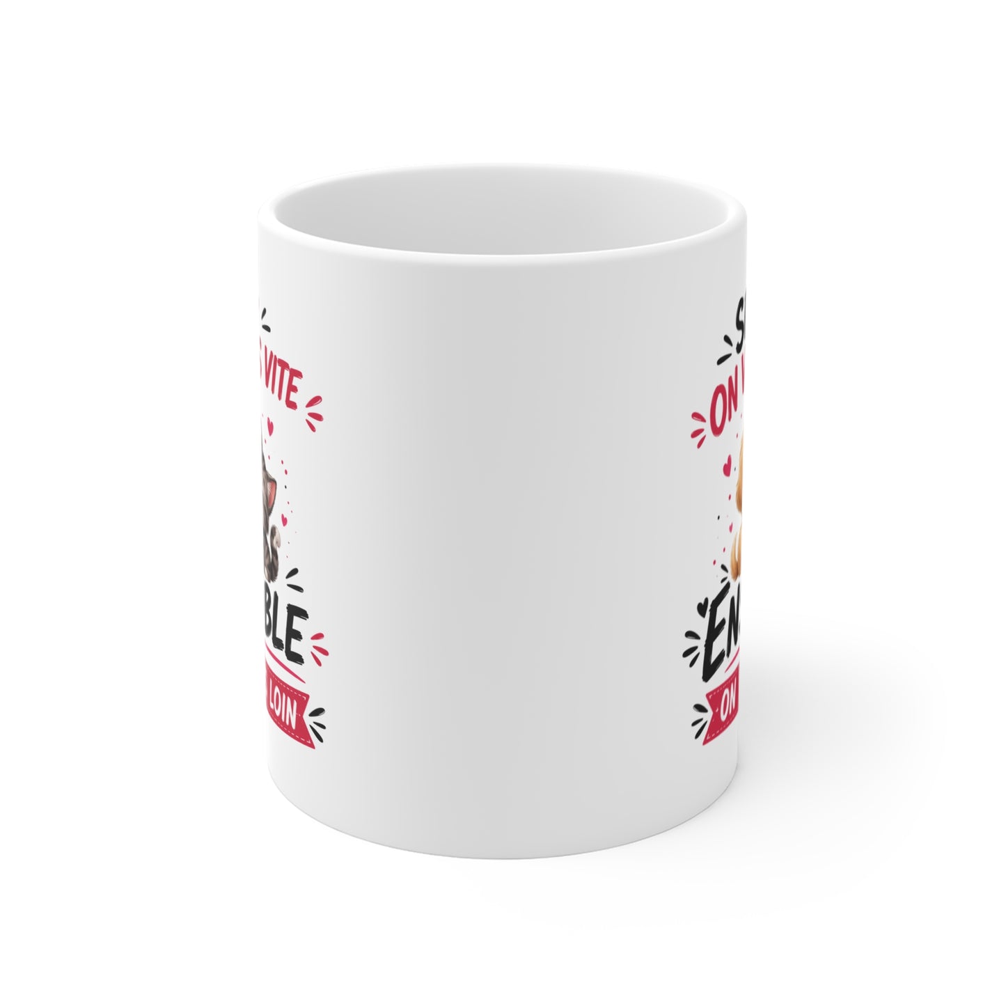 Tasse Seul On Va Plus Vite Ensemble On Va Plus Loin – Mug Chien Chat Homme Femme Enfant – Cadeau Amitié 325ml