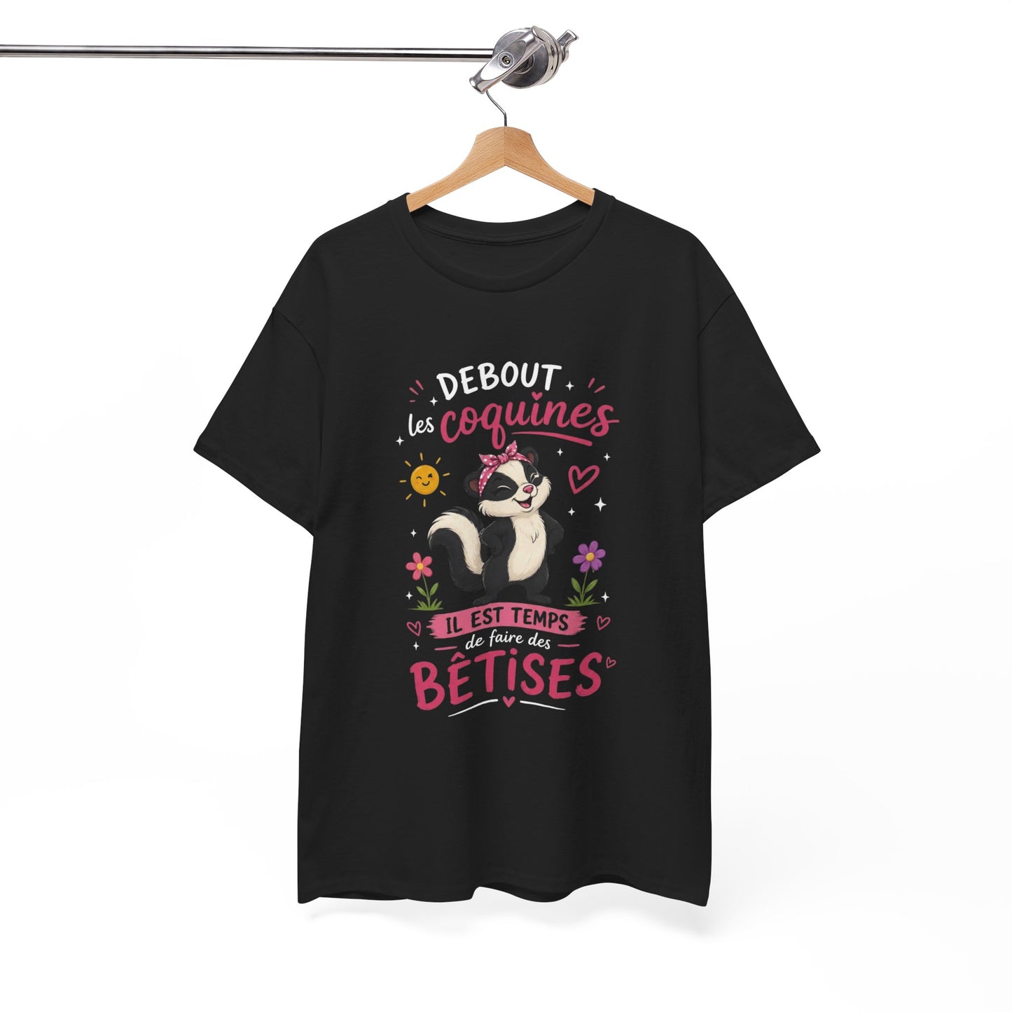 Tee-Shirt Femme Humour – Putois Drôle Coquine et Bêtises – Cadeau Original Amusant pour Femme Copine Amie