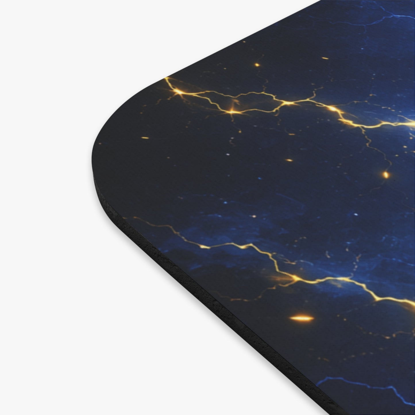 Tapis de Souris 22x18cm Éclairs Bleus – Design Énergie Électrique et Foudre – Fond Gaming Futuriste – Accessoire Bureau