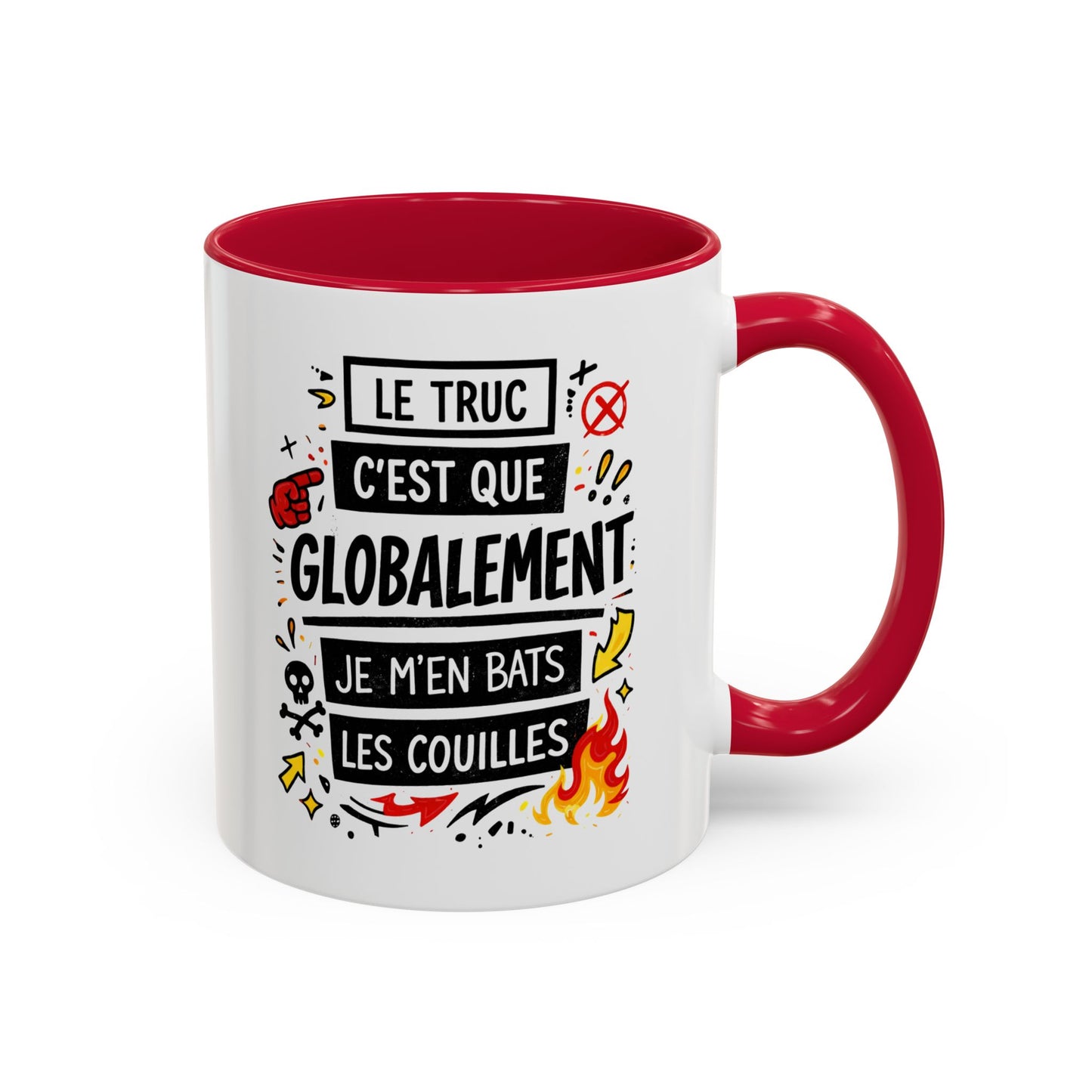 Mug Citation Humour Provocateur – Tasse Phrase Drôle Décalée – Cadeau Original Fun – Céramique 325ml Noir Bleu Rouge