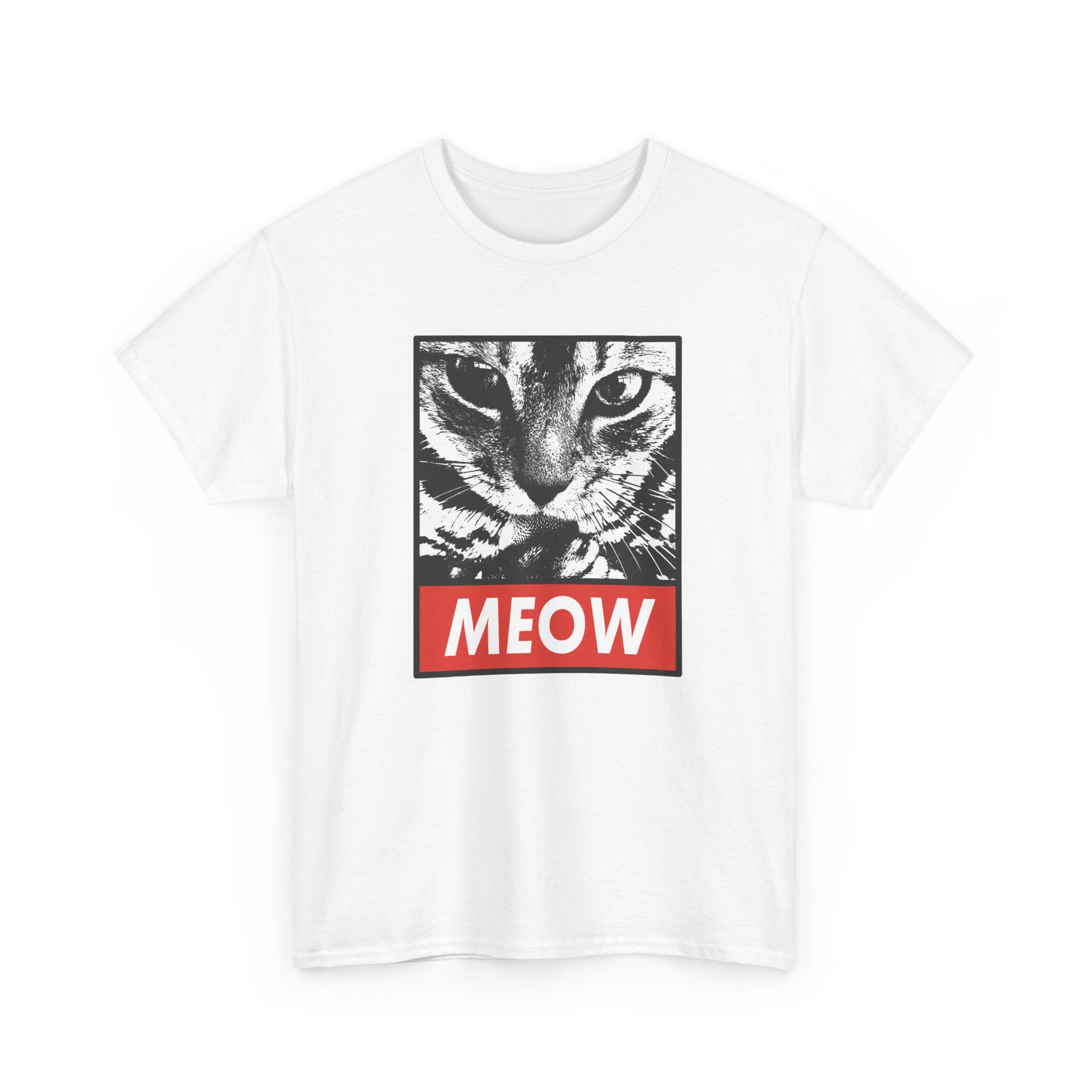 Tee Shirt Chat Homme Femme – Portrait de Félin Noir et Blanc – Idée Cadeau Amoureux des Chats Humour Style Graphique