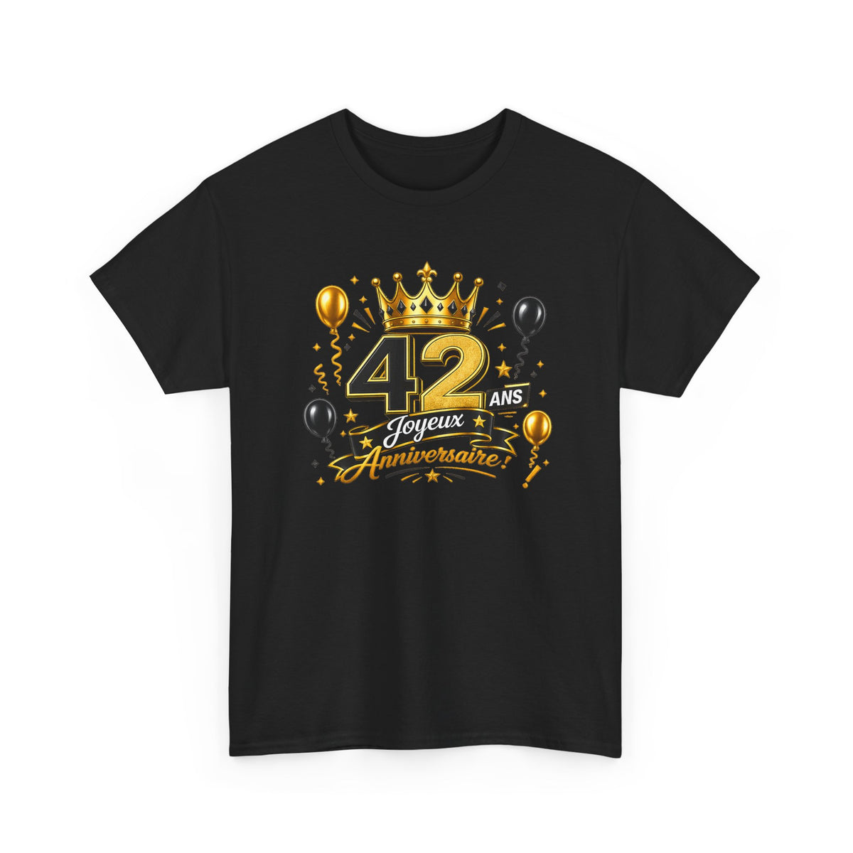 Tee Shirt Anniversaire 42 Ans Homme et Femme – Joyeux Anniversaire – Cadeau 42 Ans