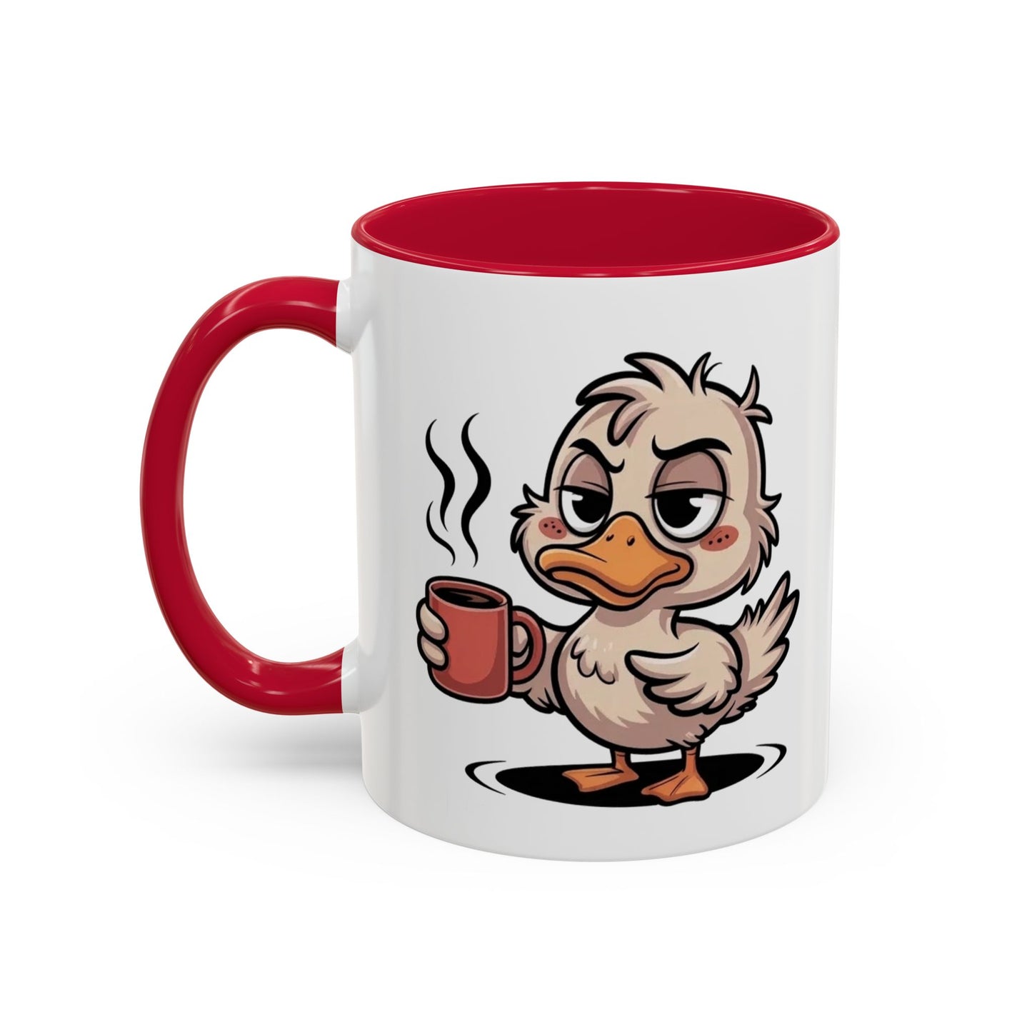 Tasse Canard Café Fatigue 325ml – Mug Céramique Humour Réveil Matin Cadeau Original