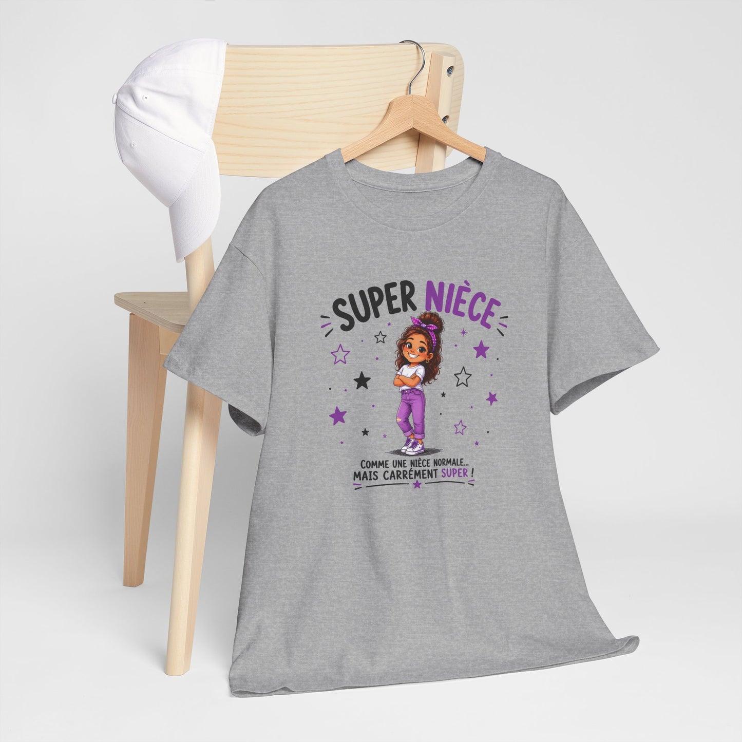 Tee Shirt Super Nièce Femme – Comme une Nièce Normale Mais Carrément Super – T-Shirt Humour Cadeau Nièce Original