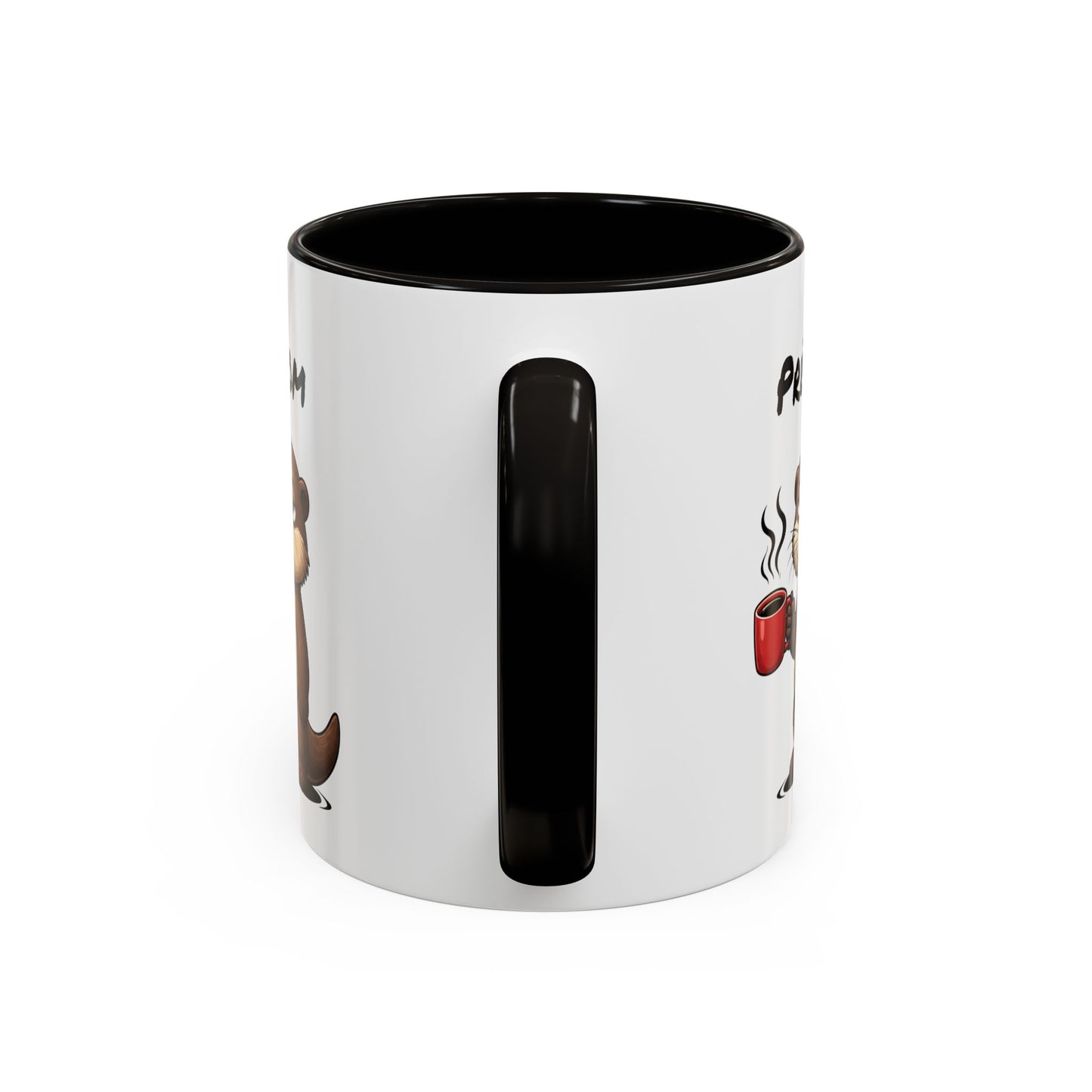 Mug Loutre Fatiguée Personnalisable 325ml – Tasse Café Humoristique Animal Mignon Drôle Réveil Difficile