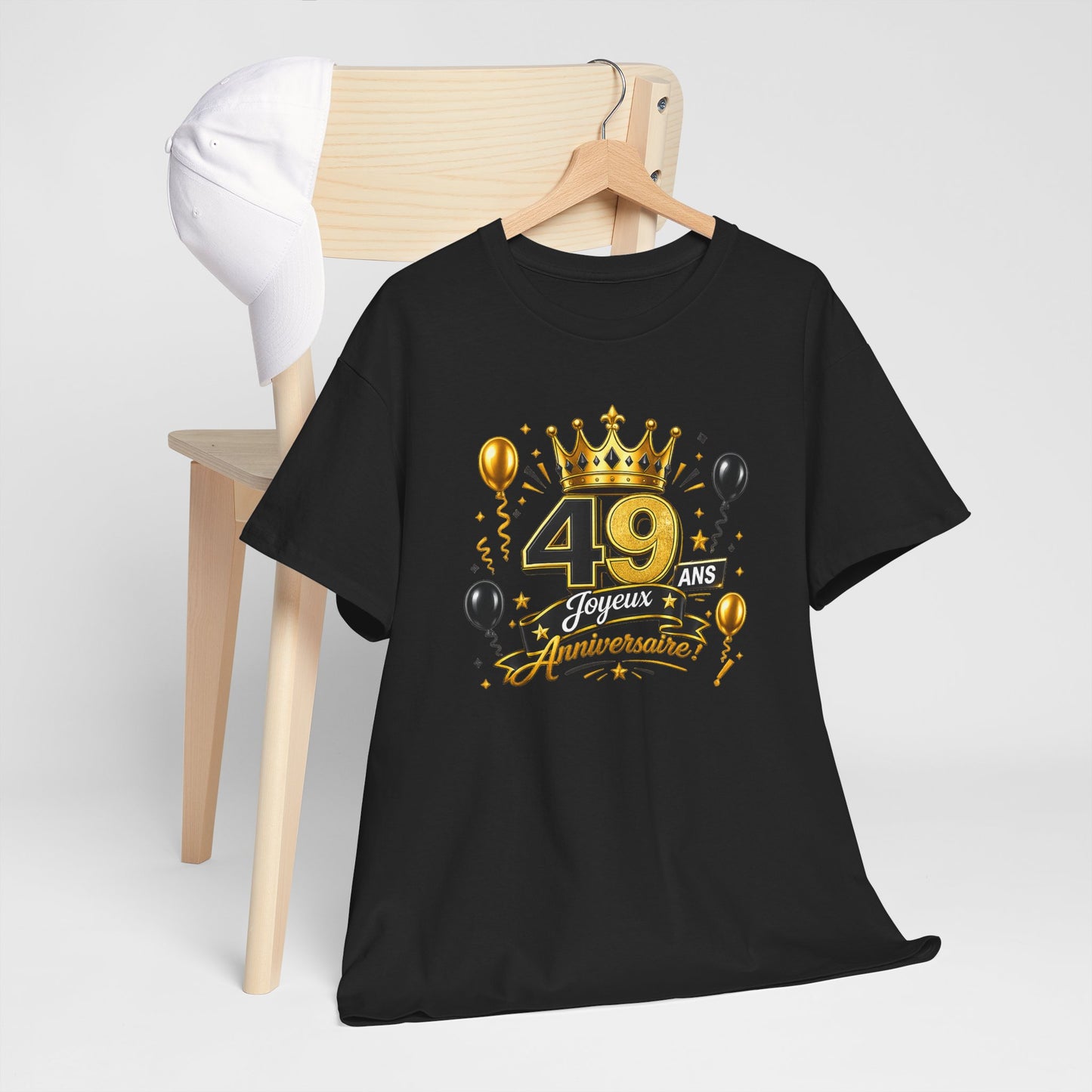 Tee Shirt Anniversaire 49 Ans Homme et Femme – Joyeux Anniversaire – Cadeau 49 Ans