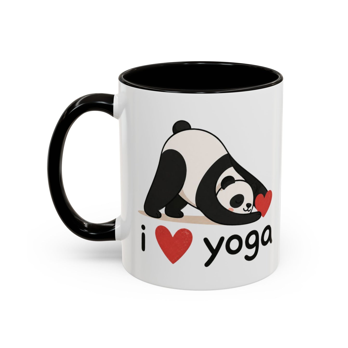 Mug Yoga Panda – I Love Yoga – Tasse Humoristique Zen Kawaii – Cadeau Original Méditation Relaxation Bien Être Céramique 325ml